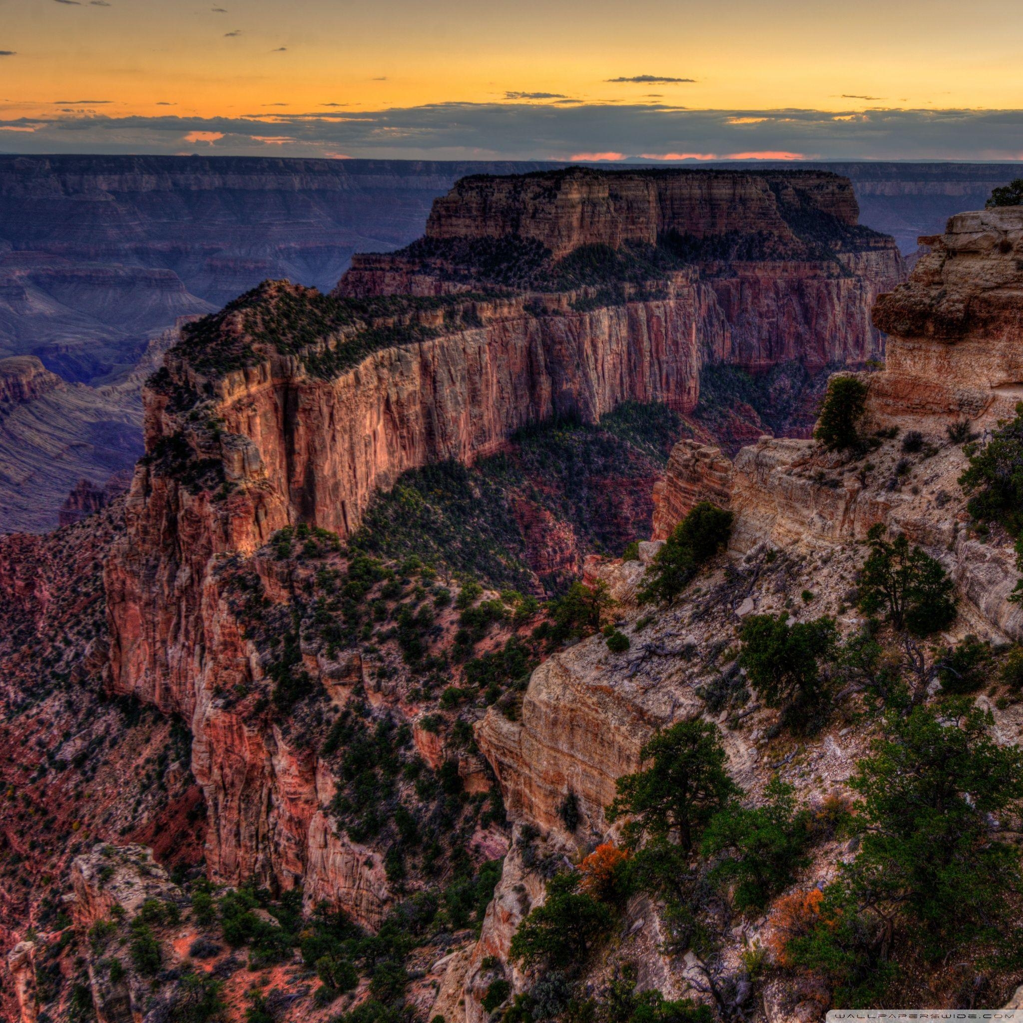 Nordrand, Grand Canyon, Arizona, 4K, Landschaft, 2050x2050 HD Handy