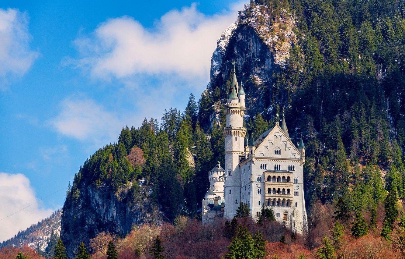 Schloss, Berg, Deutschland, Neuschwanstein, Reisen, 1340x850 HD Desktop