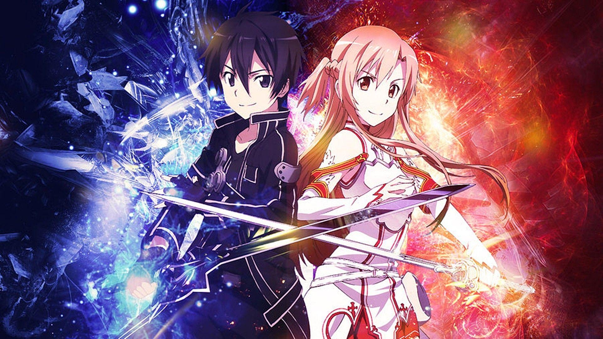 Kirito, Anime, Sword Art Online, Asuna, Galerie, 1920x1080 Full HD Desktop