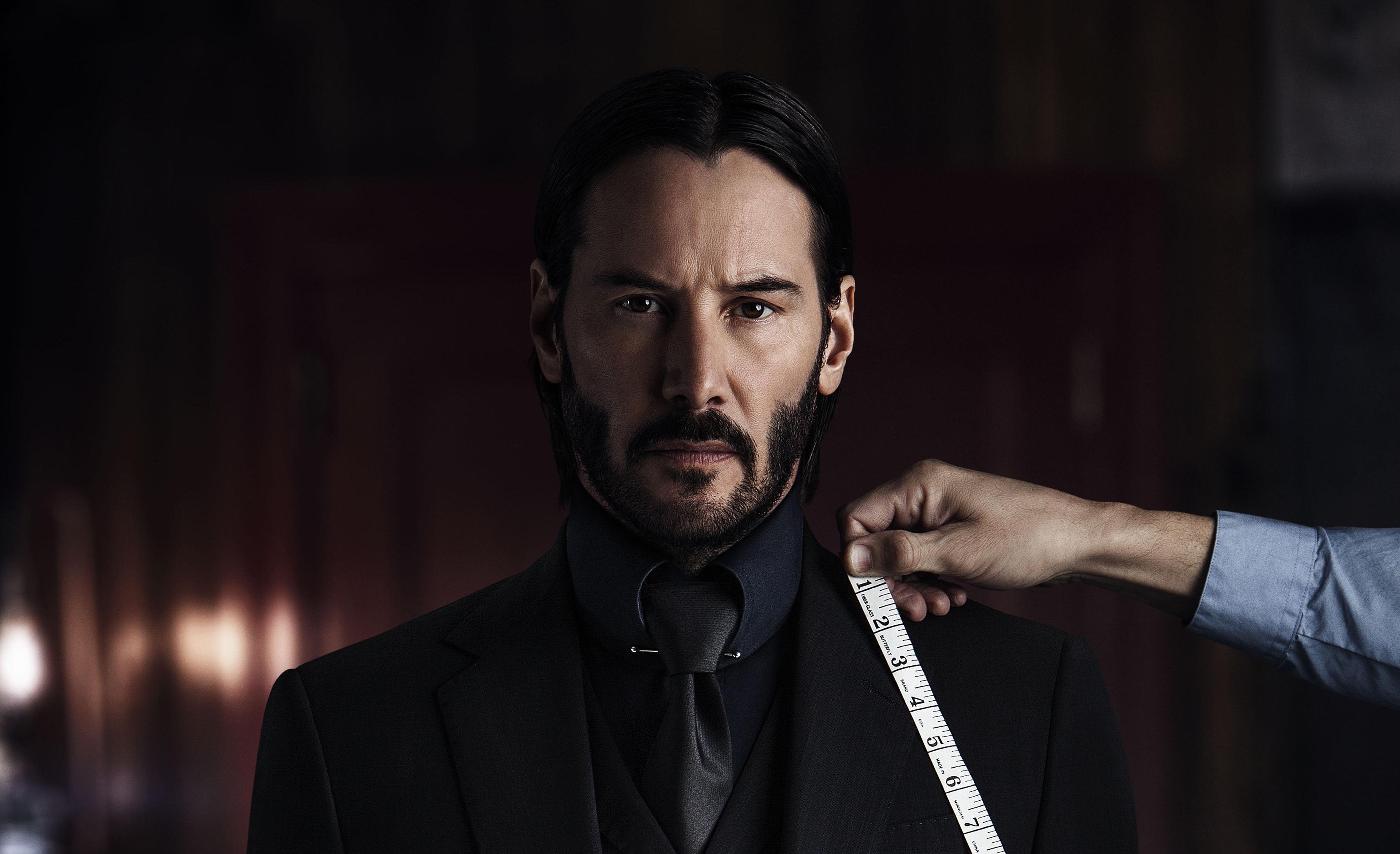 John Wick, Keanu Reeves, 4K, Kapitel Zwei, 2017, 3600x2200 HD Desktop