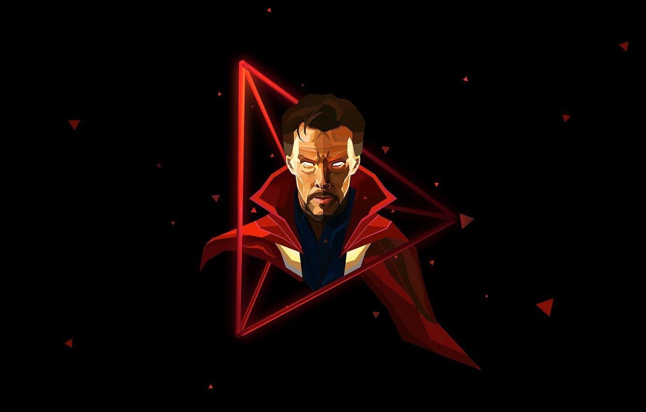 Kunst, Schwarzer Hintergrund, Comic, Marvel, Dr. Strange, 1340x850 HD Desktop