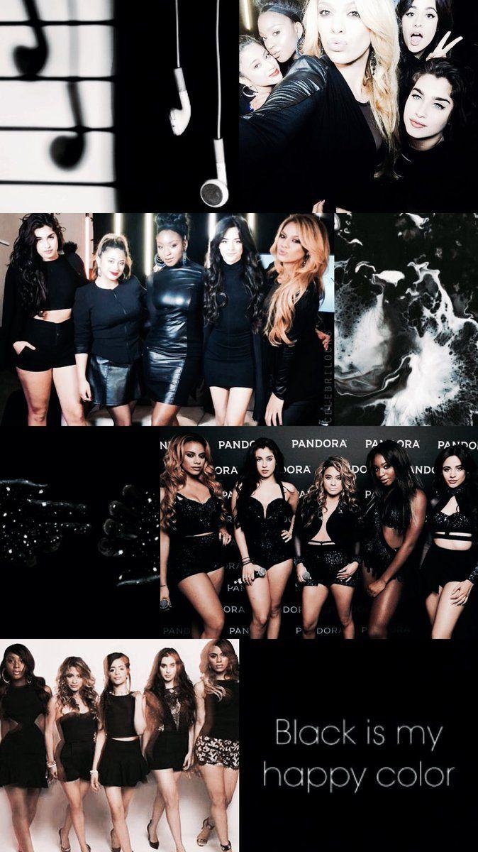 Fifth Harmony, Musik, Schwarz, Moodboard, Band, 680x1200 HD Handy