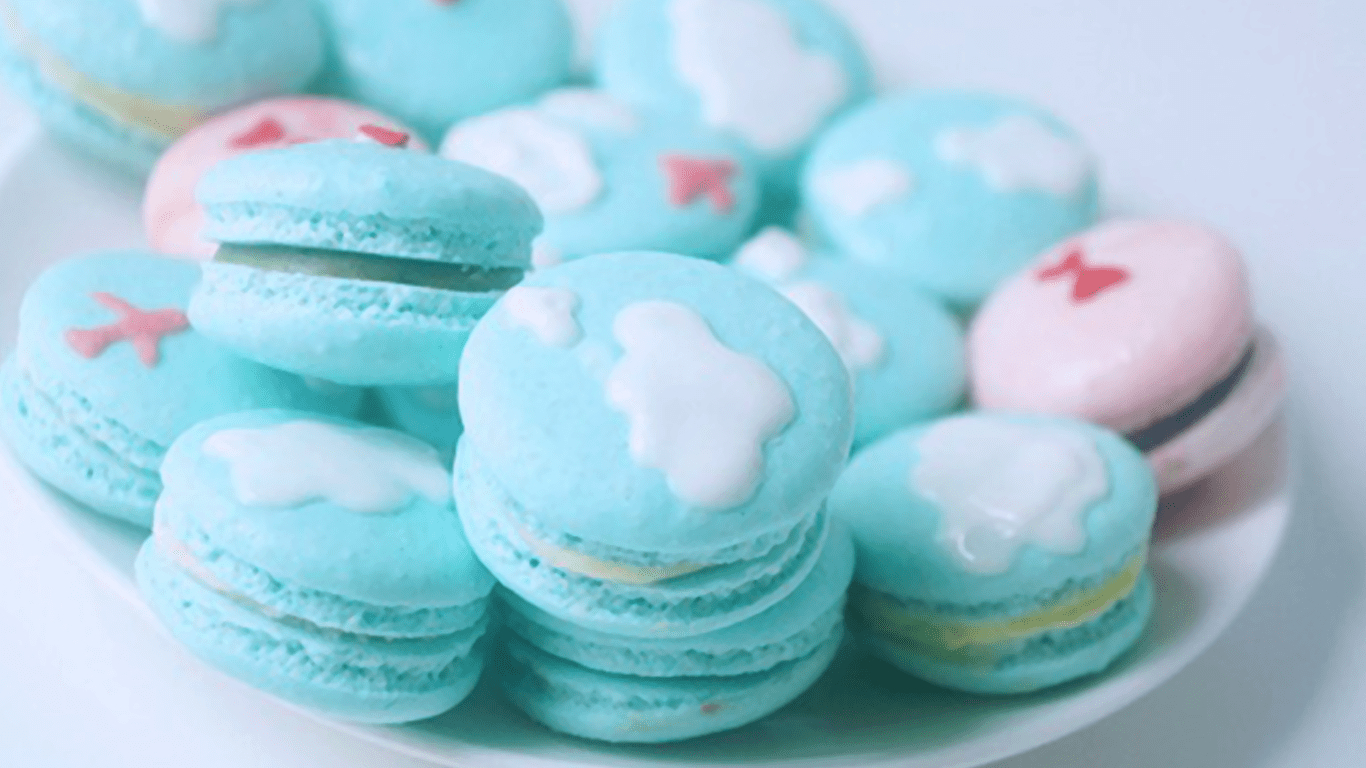 Macarons, Blaue Kuchen, Kostenlos, Wallpaper, Hoch, 1370x770 HD Desktop