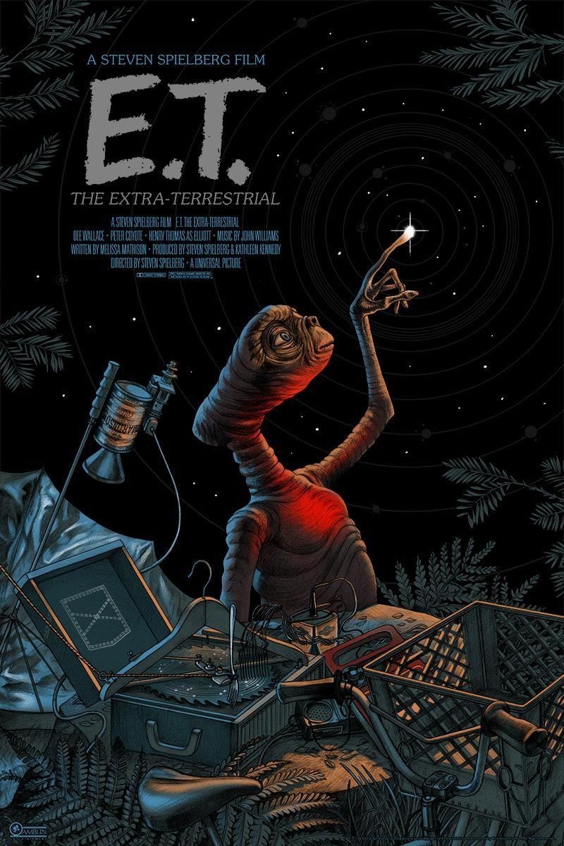 ET Mondo Poster, Kultur, Kunst, Spielberg, Extraterrestrial, 800x1200 HD Handy