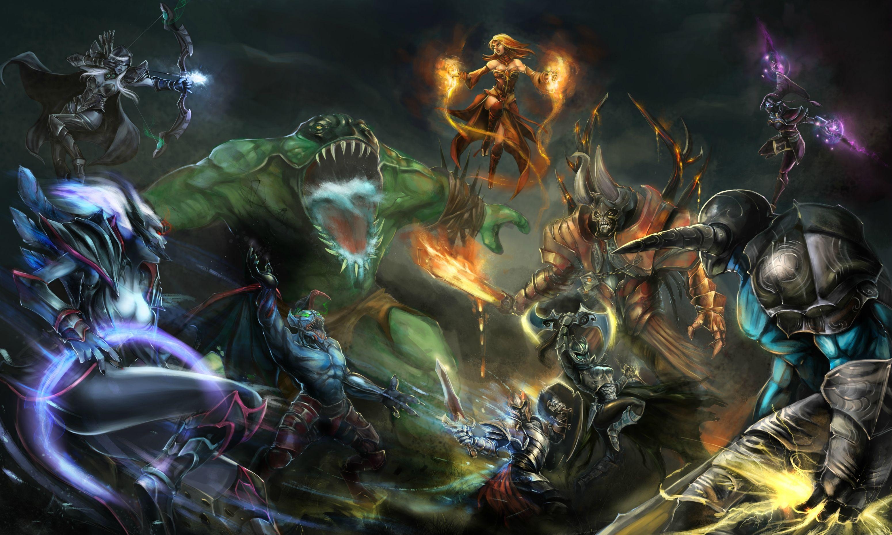 Dota 2, Spiele, Wallpaper, Online, Esport, 3100x1860 HD Desktop