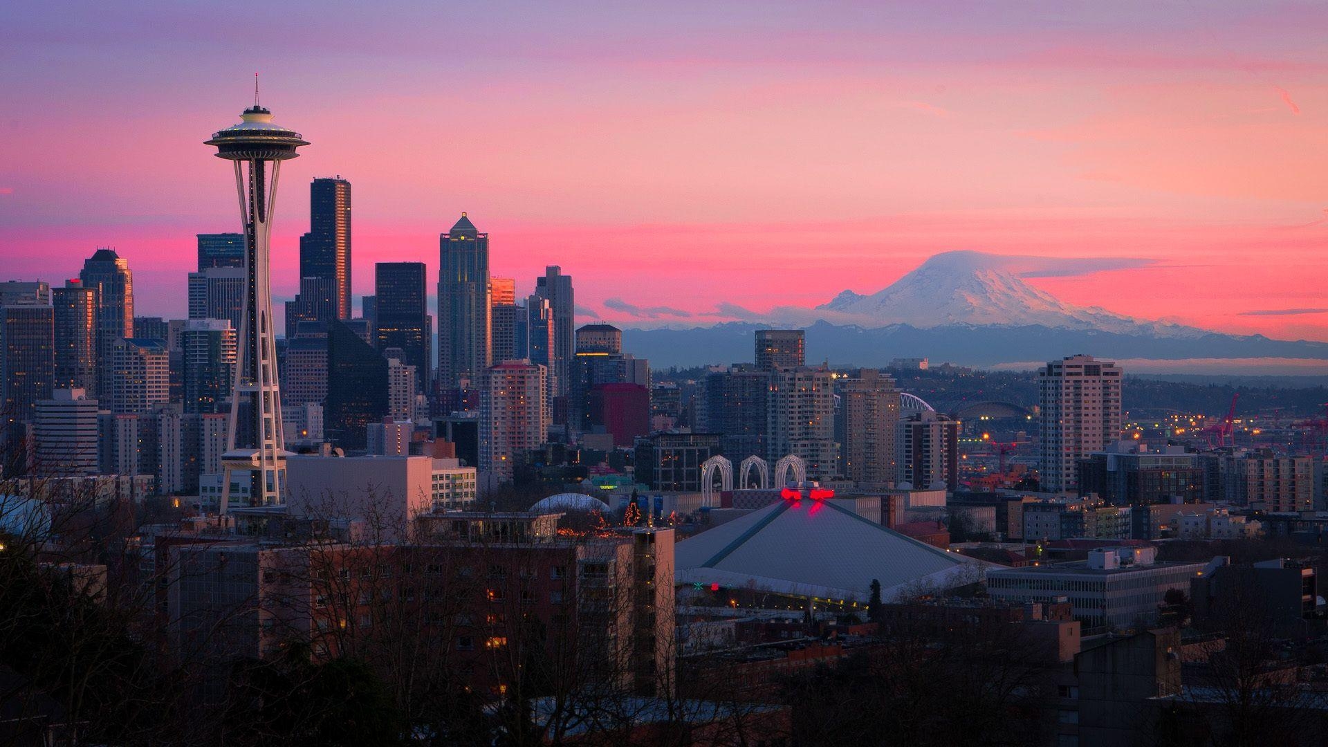 Seattle, HD, x1080, Stadtansicht, Hintergrund, 1920x1080 Full HD Desktop