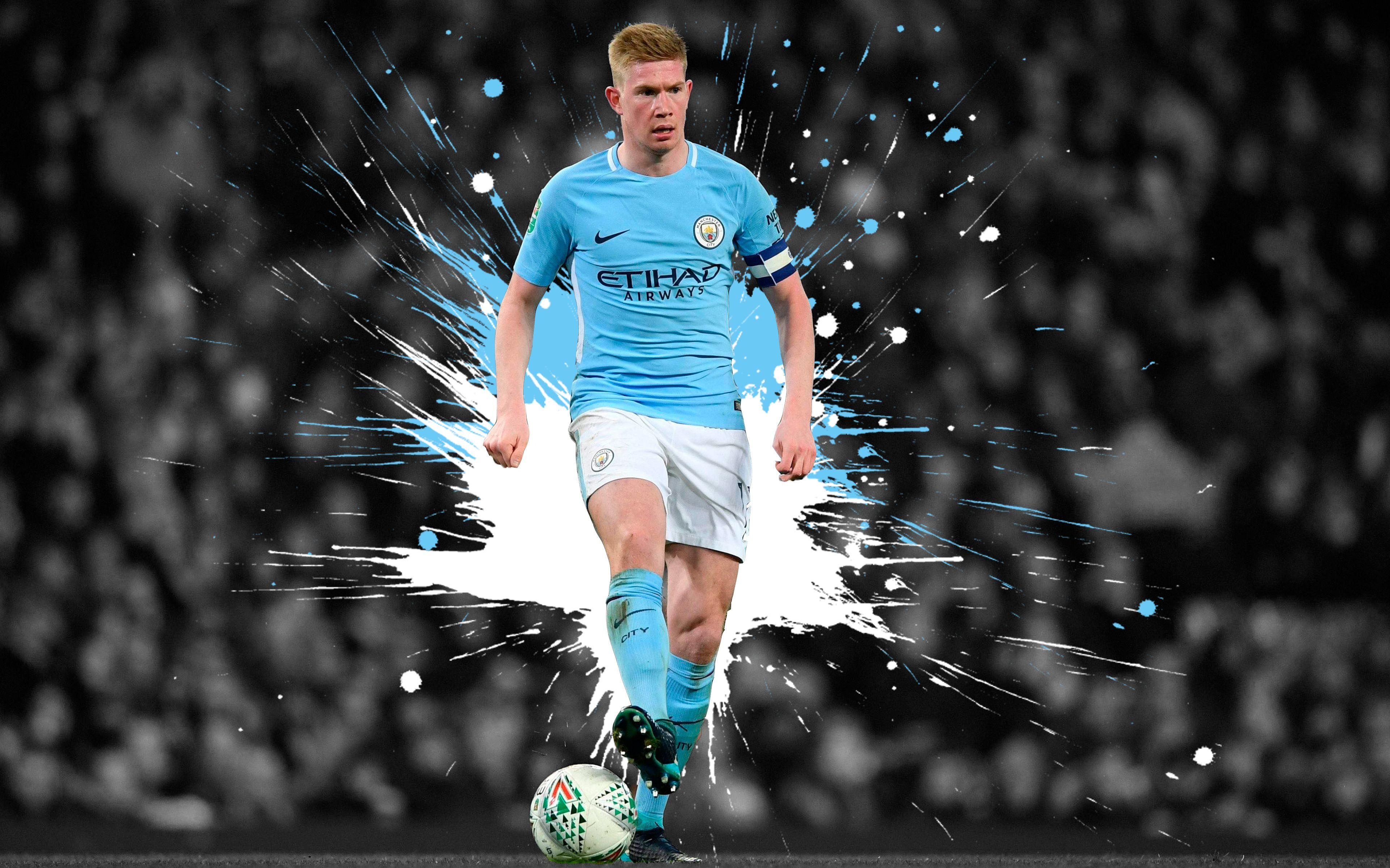 Kevin De Bruyne, 4K, Ultra HD, Fußball, Hintergrund, 3840x2400 4K Desktop