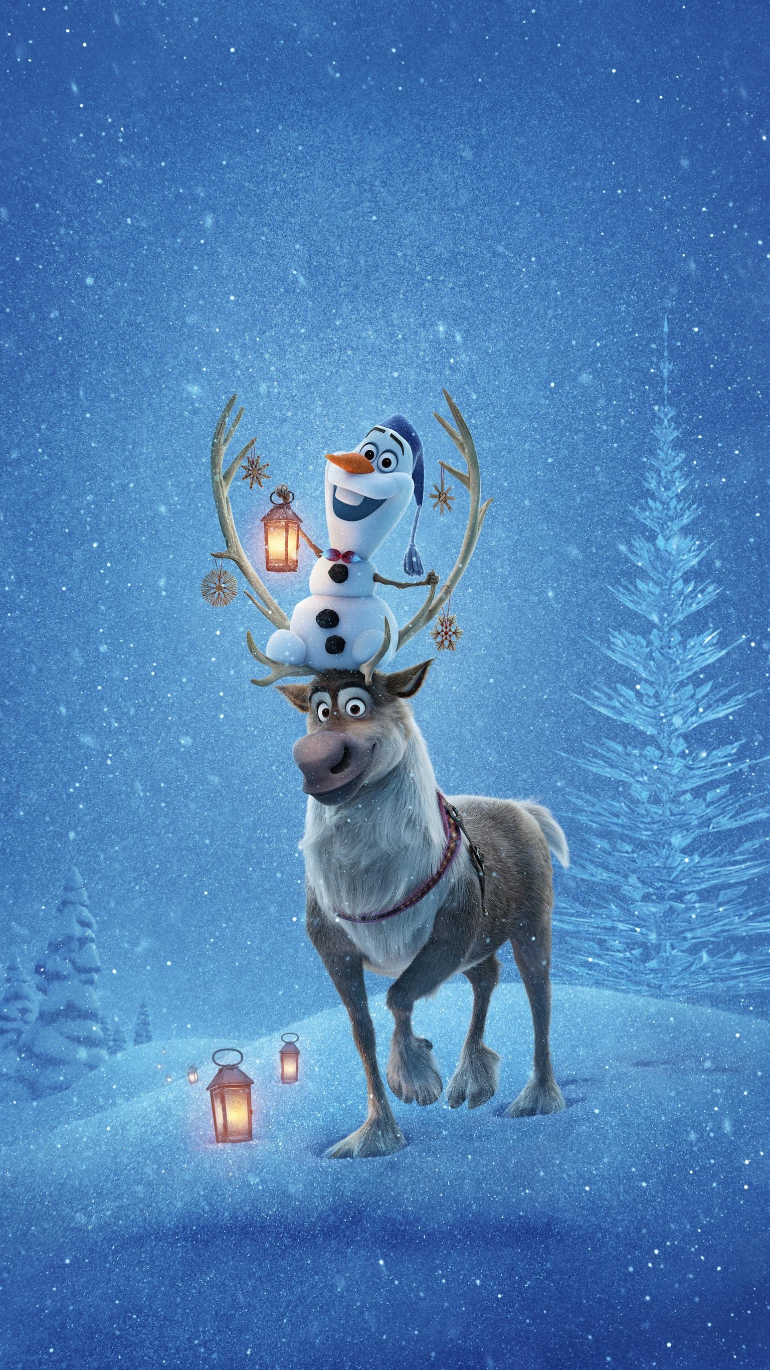 Olaf, Frozen, Zeichentrick, Disney, Abenteuer, 1540x2740 HD Handy