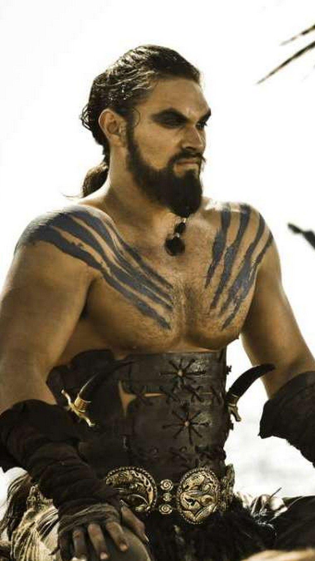 Khal Drogo, iPhone, Game of Thrones, Jason Momoa, Bild, 1080x1920 Full HD Handy