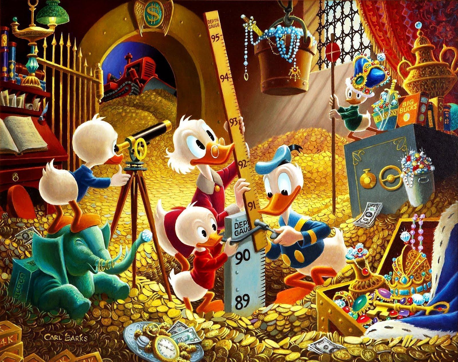 Scrooge McDuck, Ducktales, Geldspeicher, Disney, Komisch, 1600x1270 HD Desktop