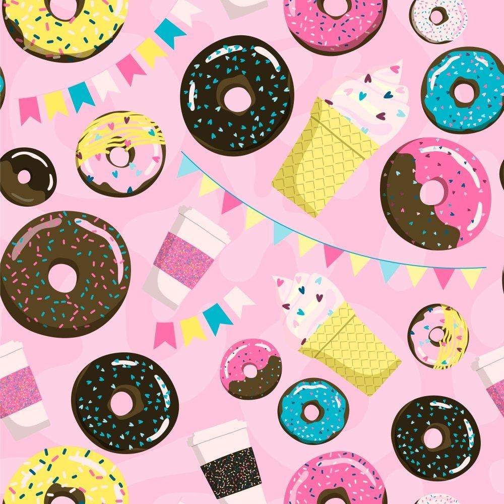 Donut, Wand Dekoration, Geburtstagsfeier, Kinder, Hintergrund, 1000x1000 HD Handy