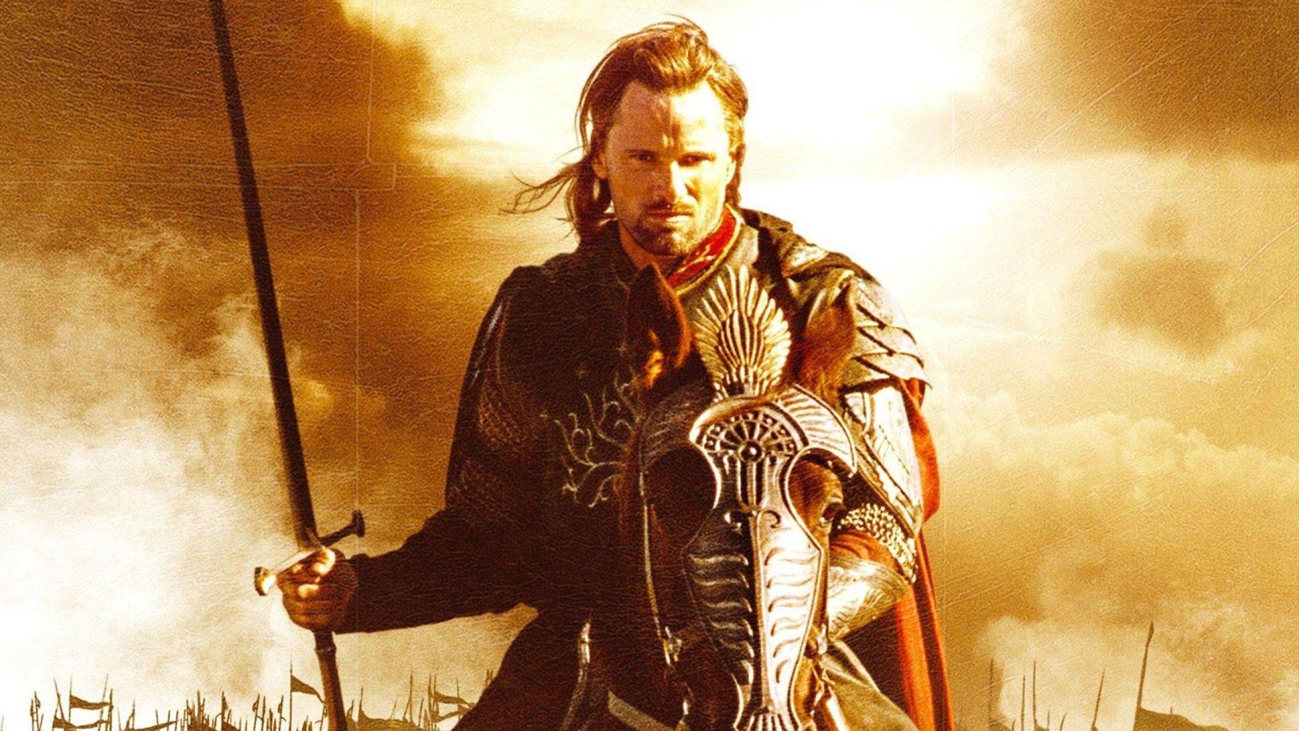 Aragorn, Isildurs Erbe, Heldenreise, Fantasie, Schlachten, 2560x1440 HD Desktop