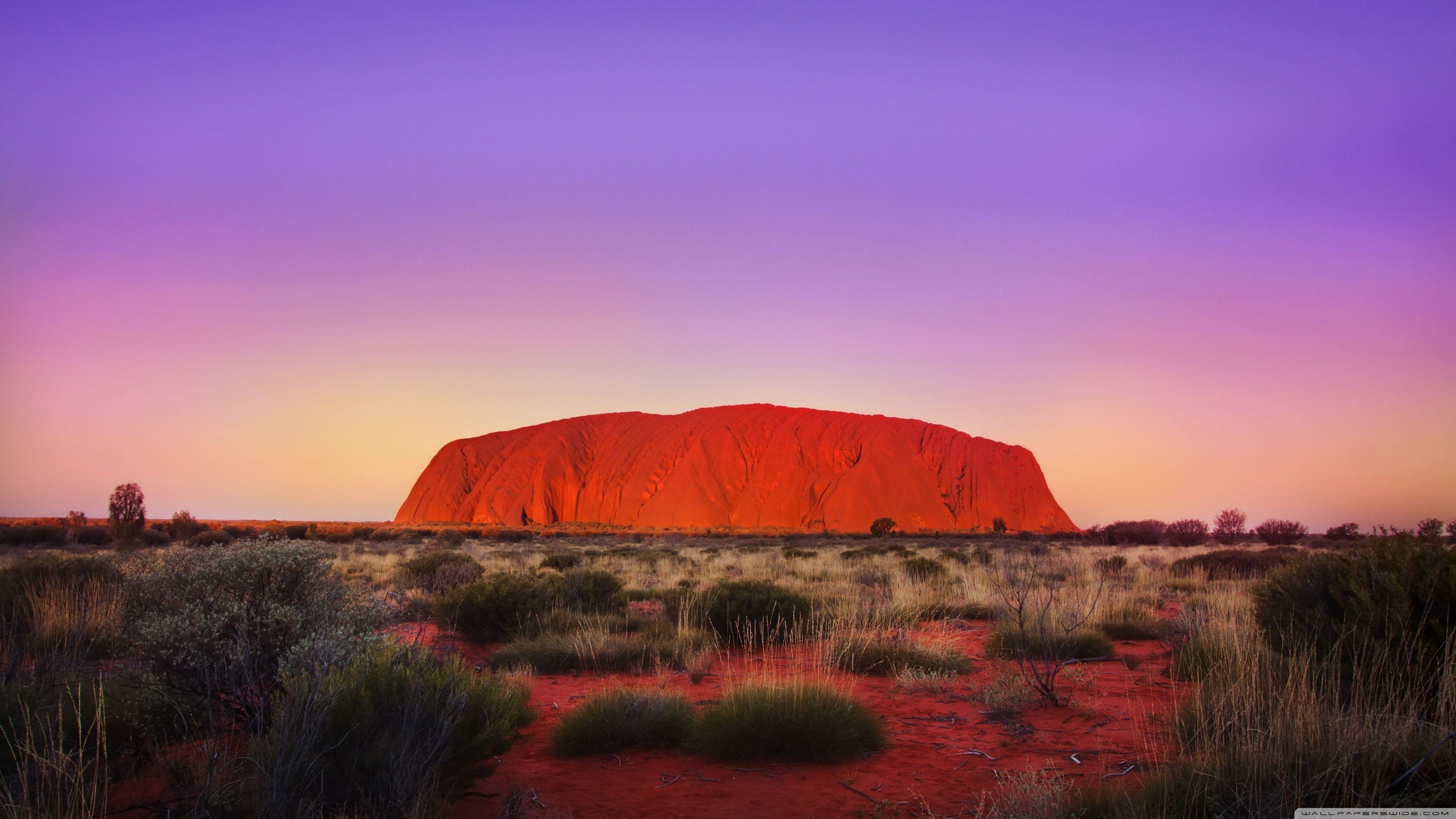 Uluru, Kata Tjuta, Australien, Roter Felsen, Natur, 3560x2000 HD Desktop