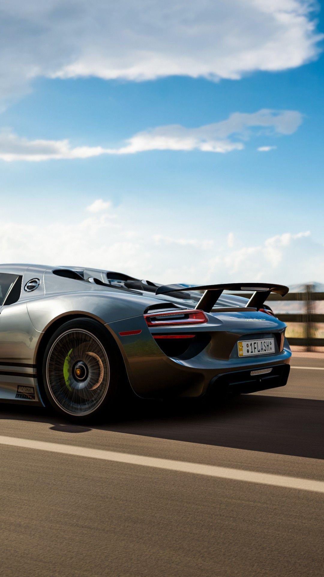 Forza Horizon 3, Porsche 918, Spyder, 4K, Gaming, 1080x1920 Full HD Handy