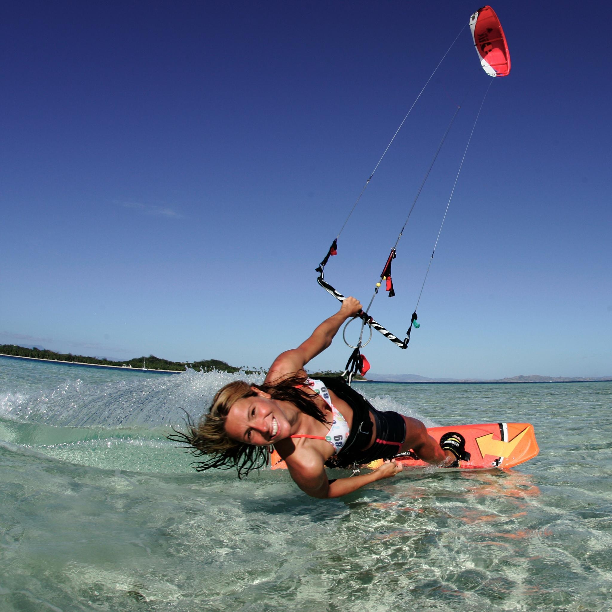 Kiteboarding, Wassersport, Sport, Ozean, Hintergrund, 2050x2050 HD Handy