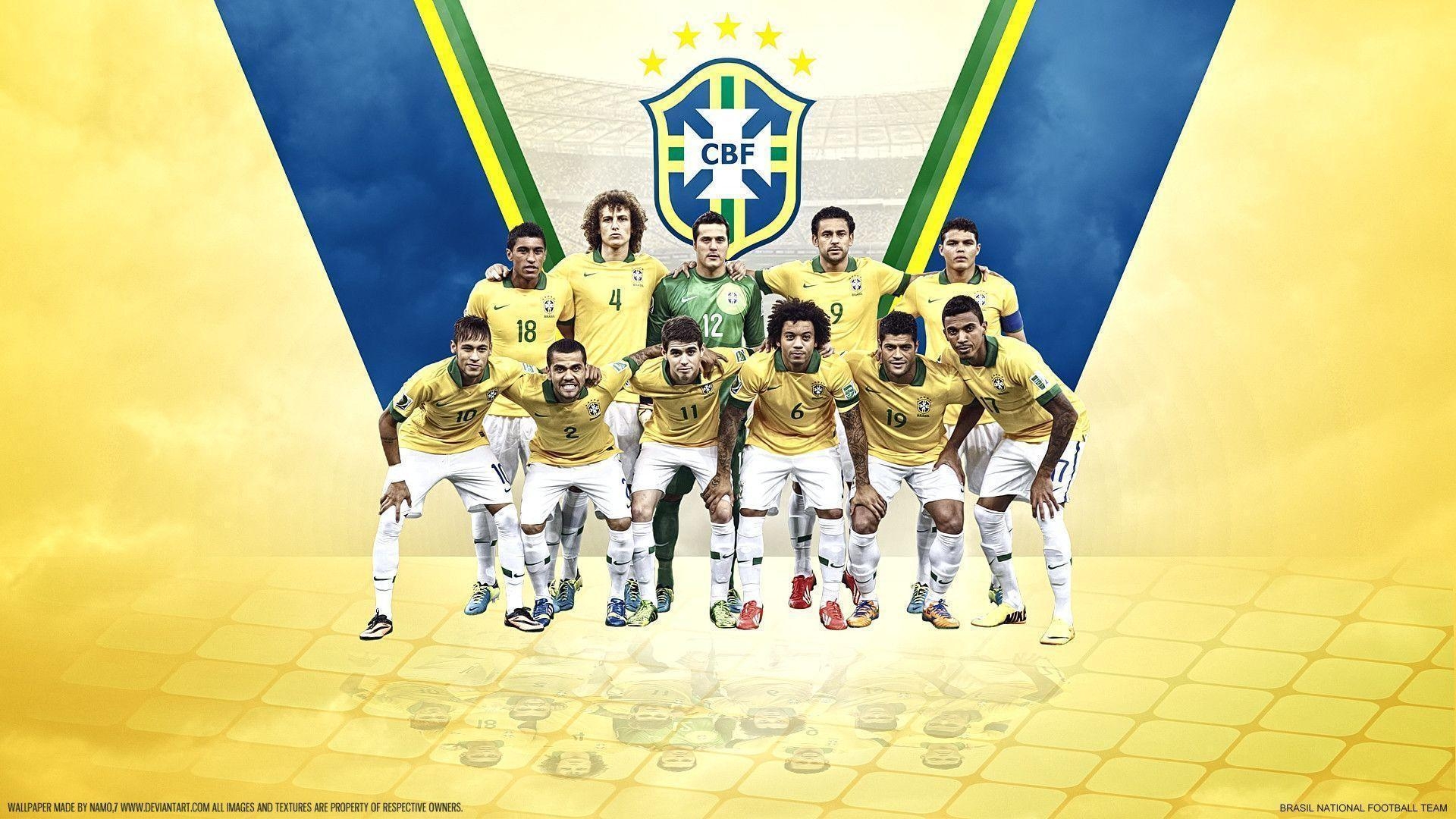 Brasilien, Fußball, Nationalteam, Hintergrund, Sport, 1920x1080 Full HD Desktop