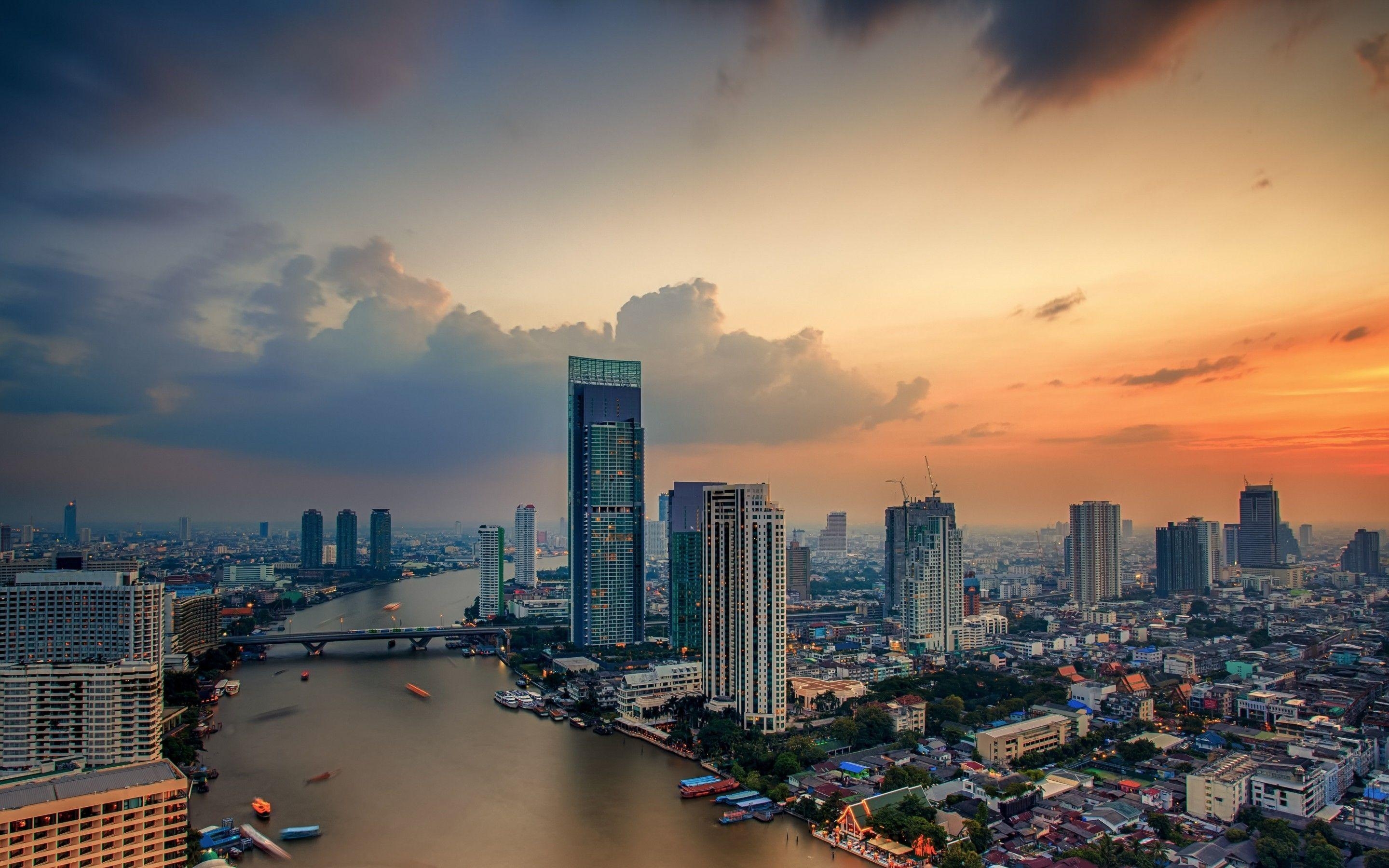 Thailand, Bangkok, Gebäude, Stadtbild, Asien, 2880x1800 HD Desktop