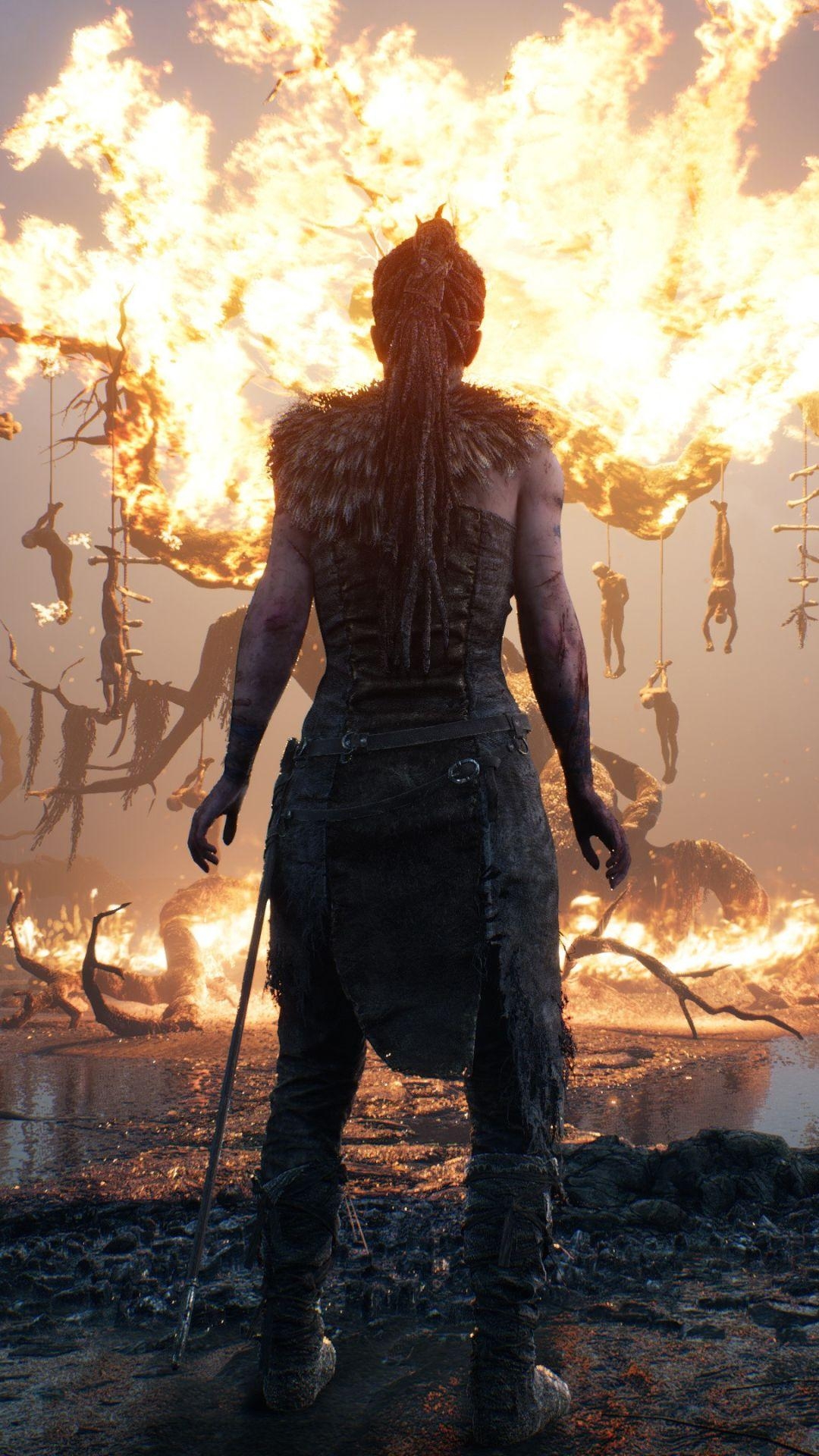 Videospiel, Hellblade, Senuas Opfer, Gaming, Hintergrund, 1080x1920 Full HD Handy