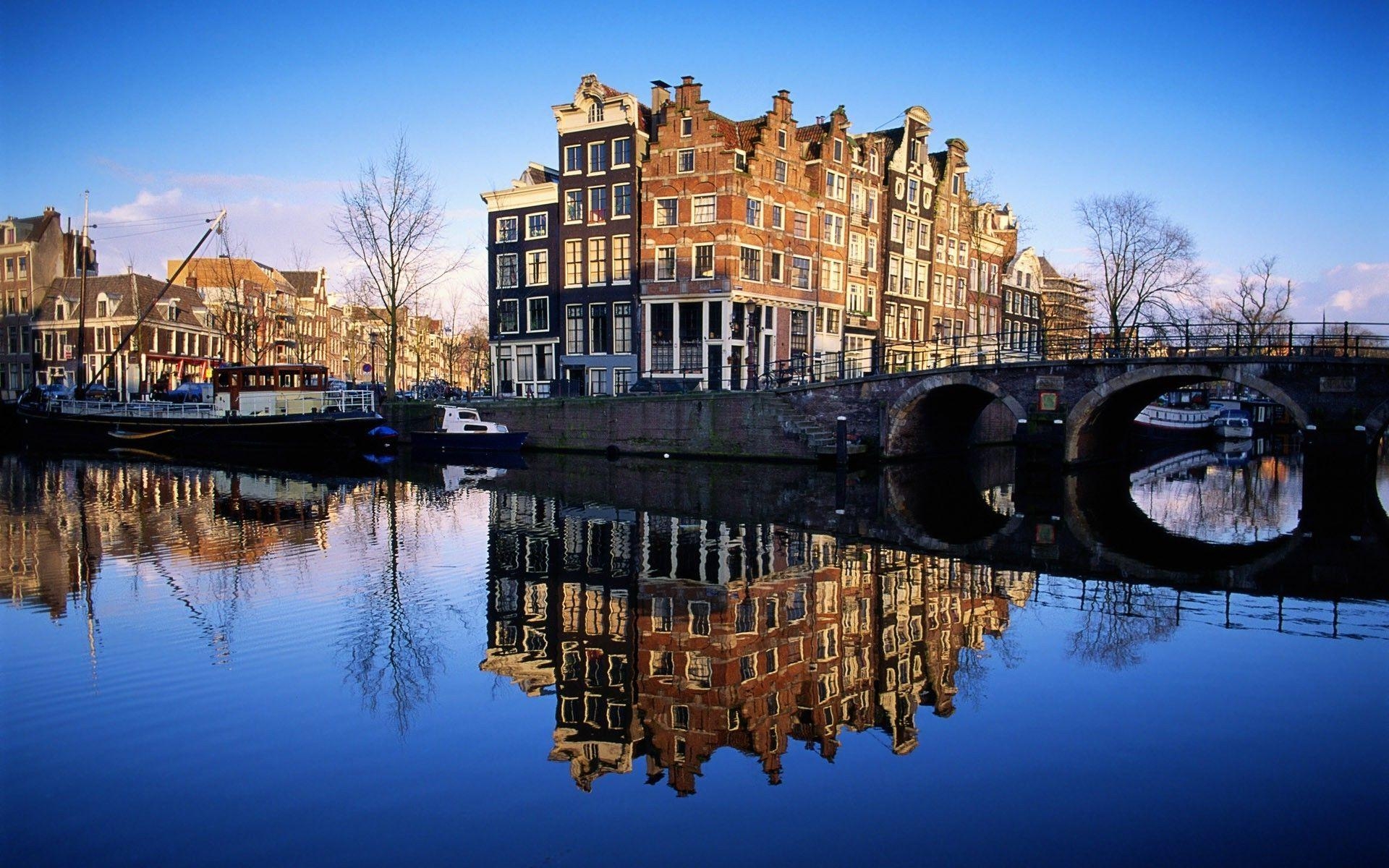 Amsterdam Landschaft, Stadt, Reisen, Holland, Grachten, 1920x1200 HD Desktop