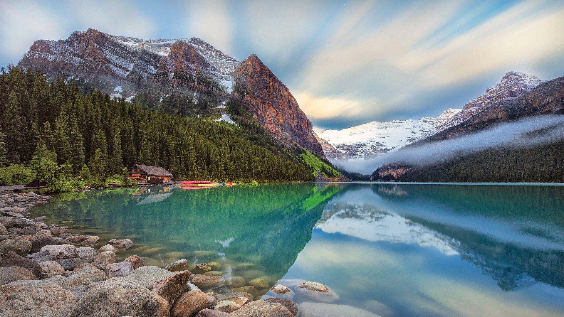 Lake Louise, HD, Kanada, Landschaft, See, 1920x1080 Full HD Desktop