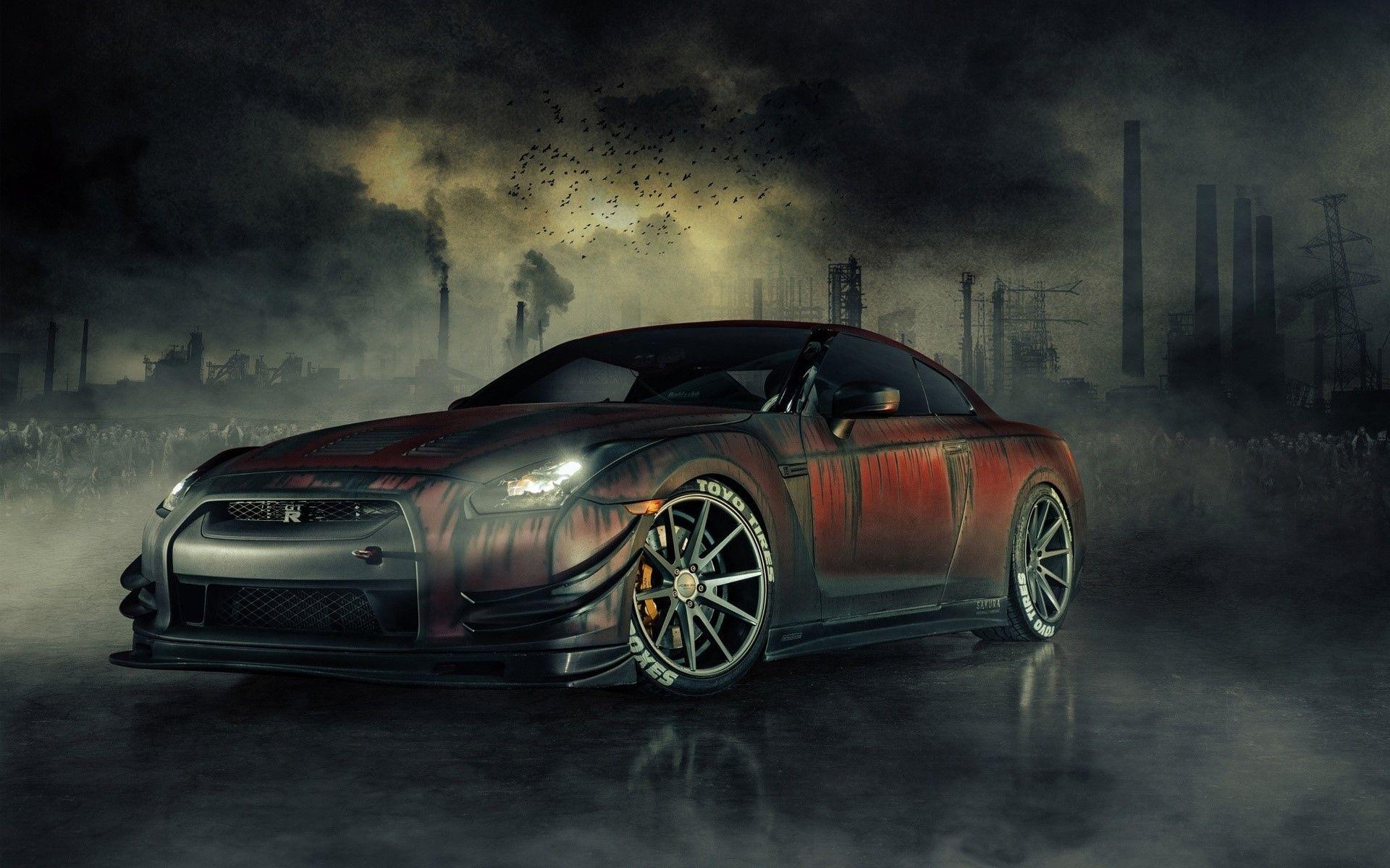 Nissan, GTR R35, Zombie, Killer, Full HD, 1920x1200 HD Desktop