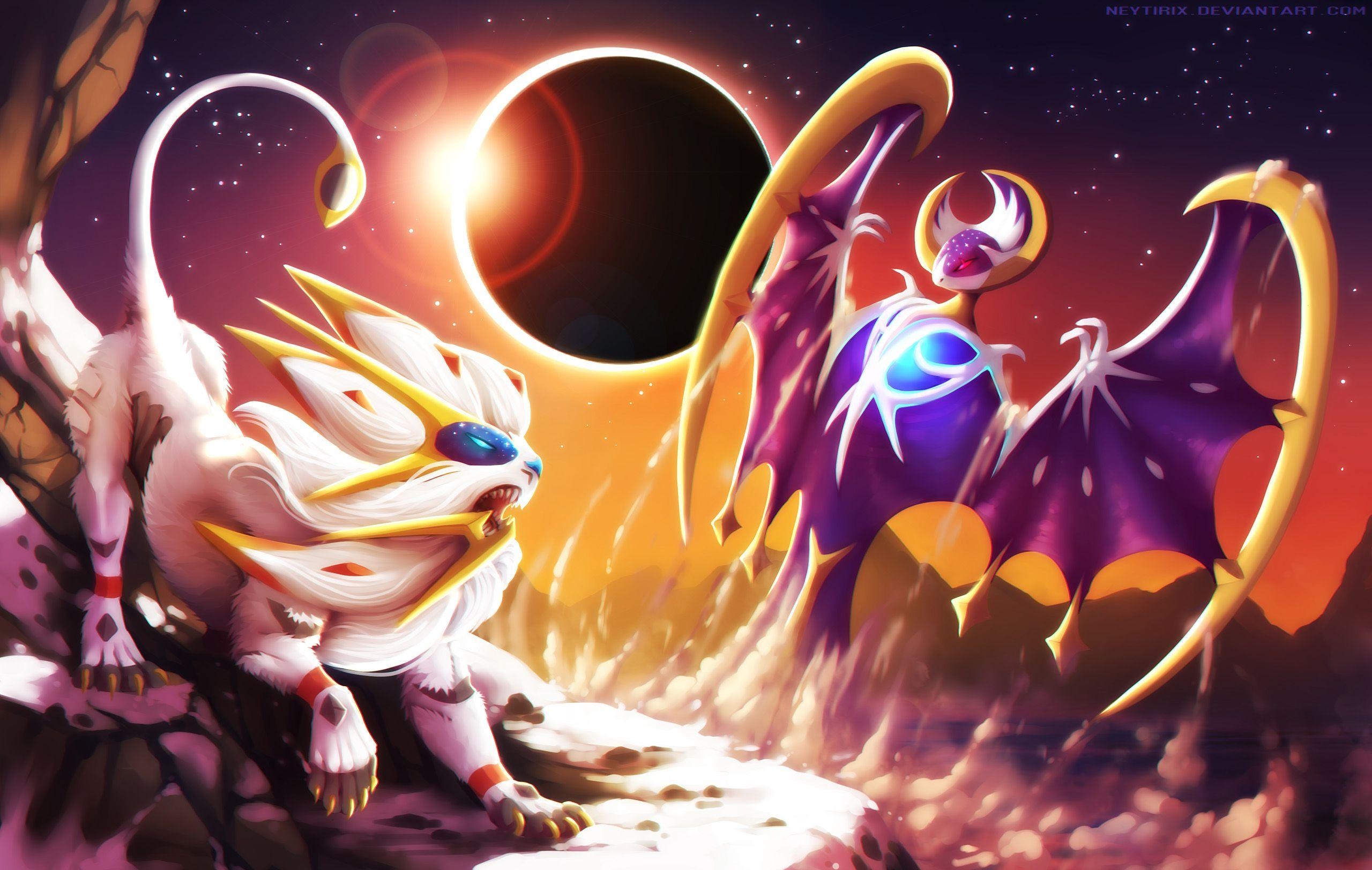 Pokémon Sonne, Mond, Lunala, HD, Anime, 2560x1630 HD Desktop