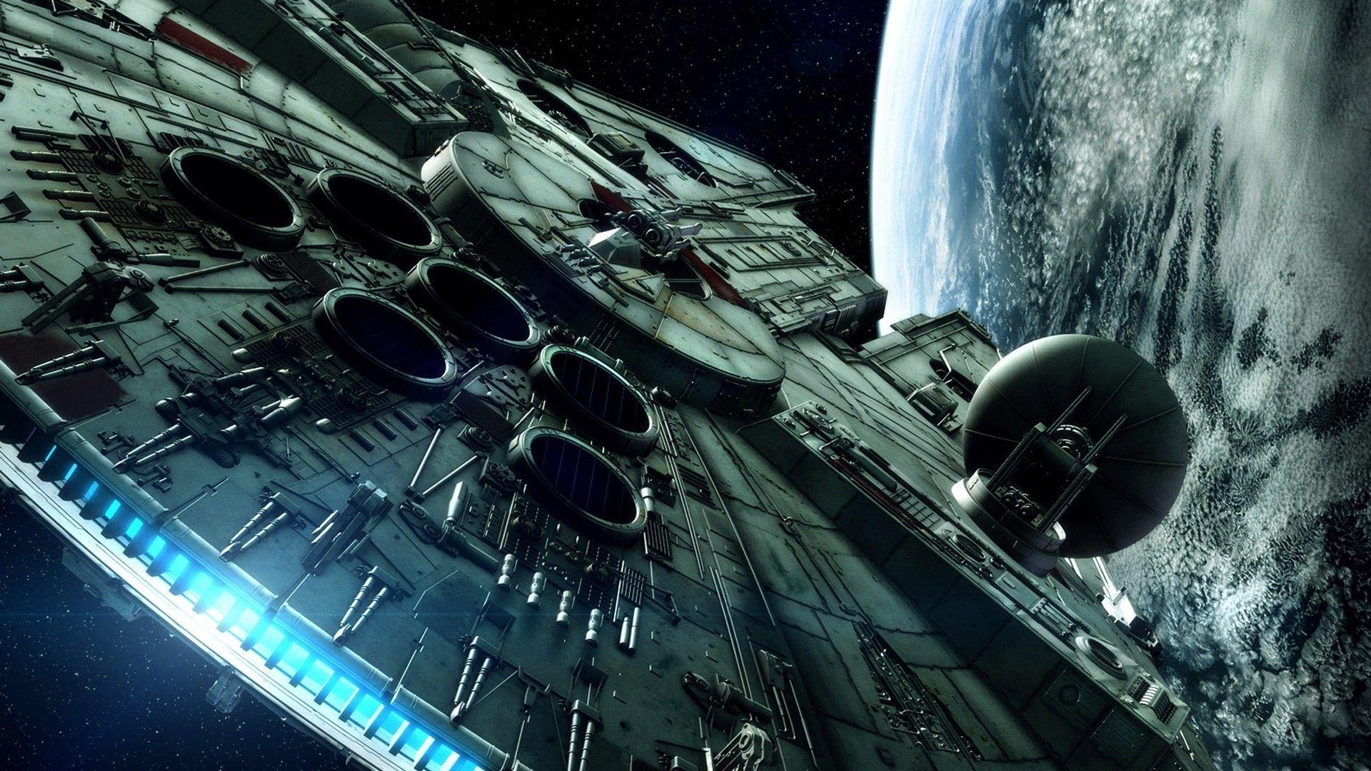 Millennium Falke, Star Wars, Filme, Weltraum, Abenteuer, 1920x1080 Full HD Desktop