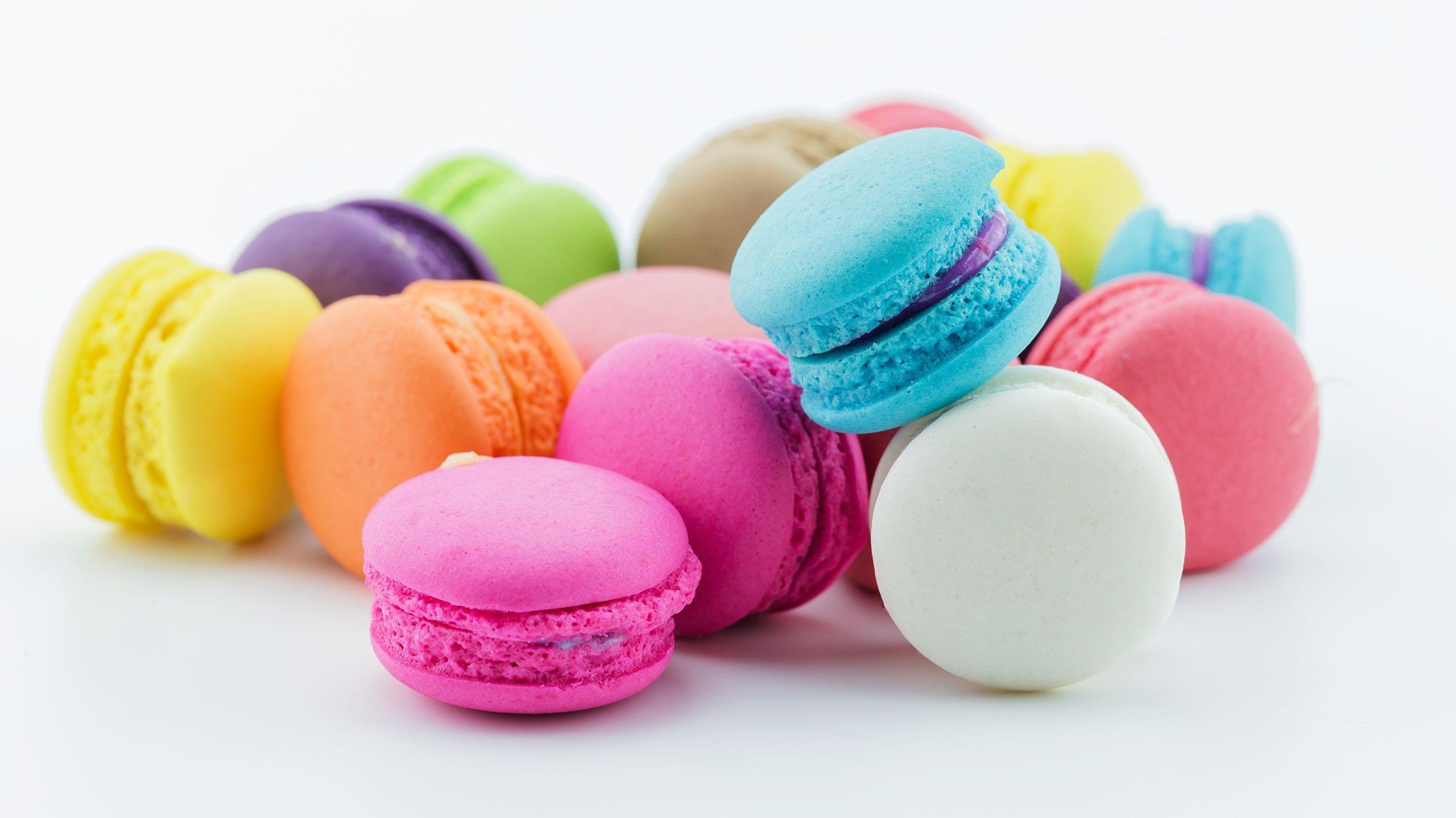 Macarons, Französische Kekse, Bunt, Essen, Bilder, 2560x1440 HD Desktop