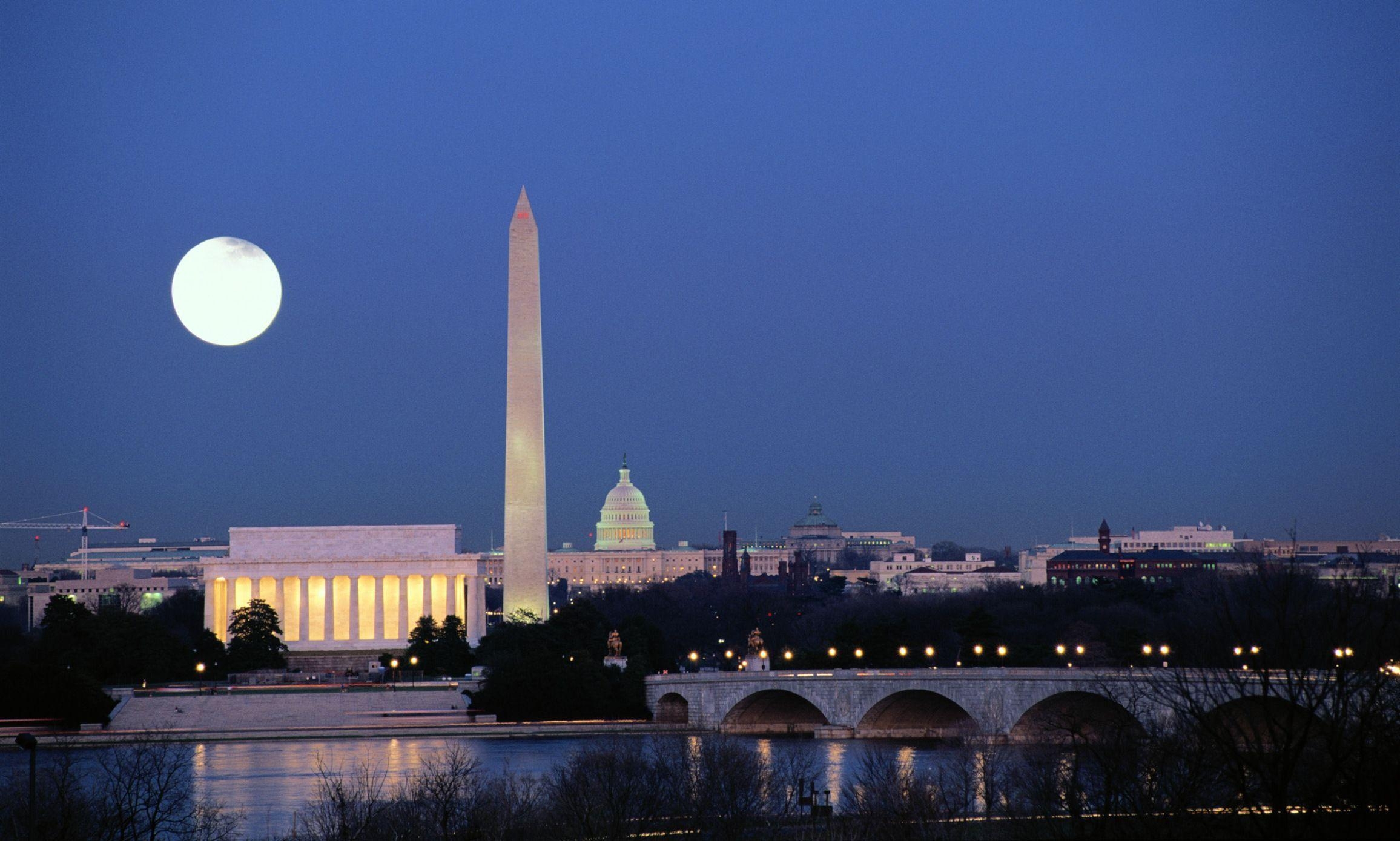 Washington DC, Monumente, Reiseziel, Sehenswürdigkeit, Hauptstadt, 2320x1390 HD Desktop