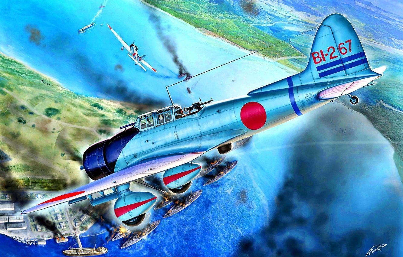 Pearl Harbor, WWII, Japan, Tauchbomber, Geschichte, 1340x850 HD Desktop