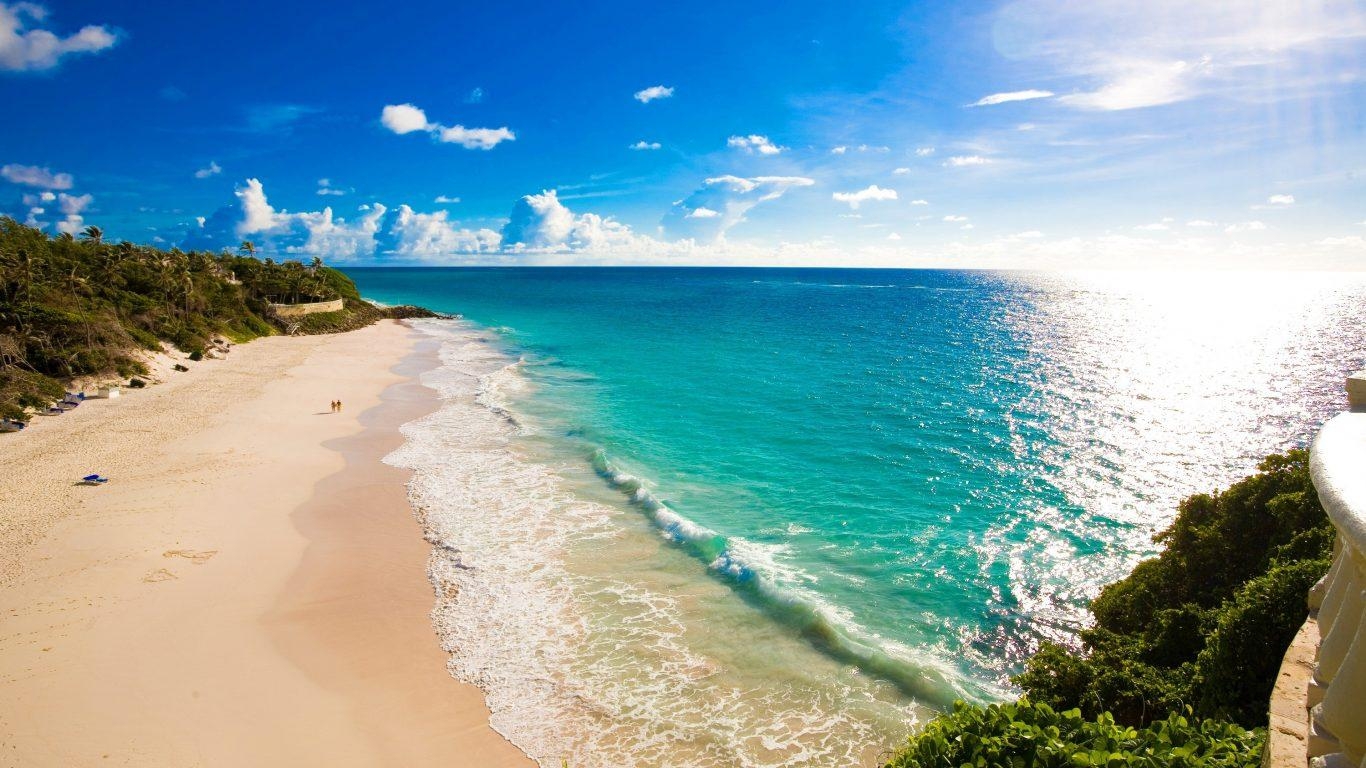 Strand Barbados, Sonne, Meer, Reisen, Landschaft, 1370x770 HD Desktop