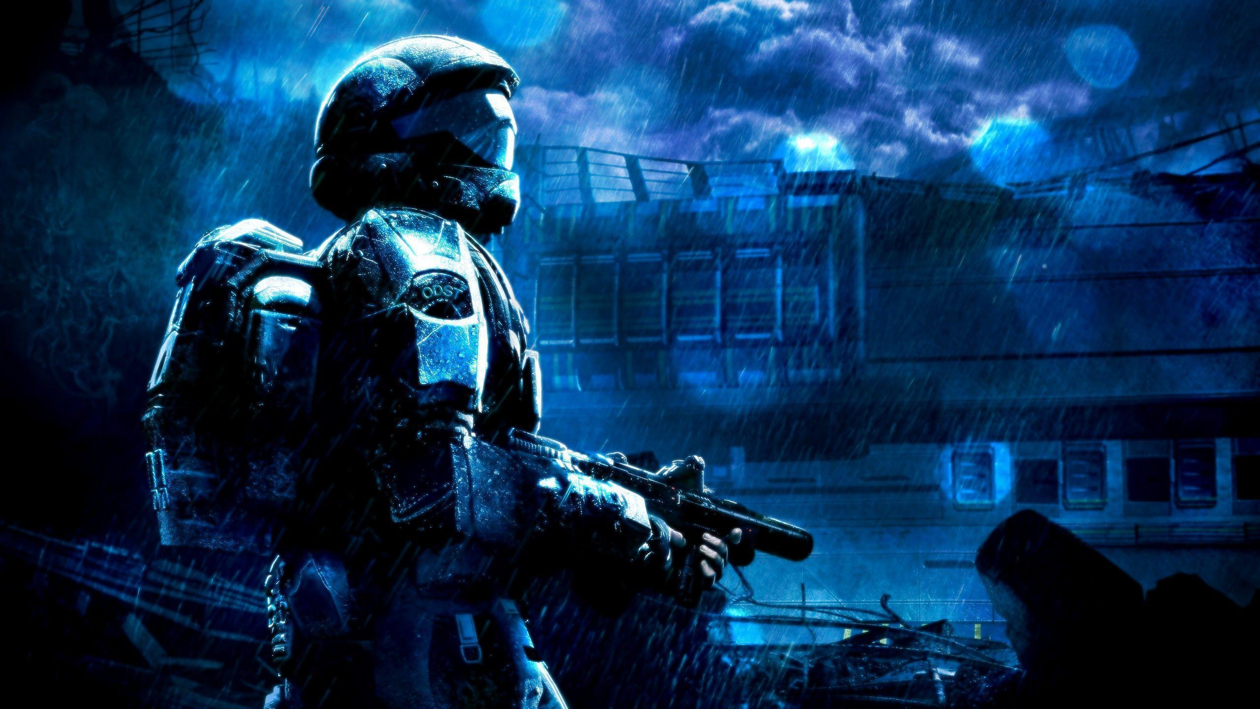 Halo 3 ODST, Gaming, Hintergrund, Sci-Fi, Abenteuer, 2560x1440 HD Desktop