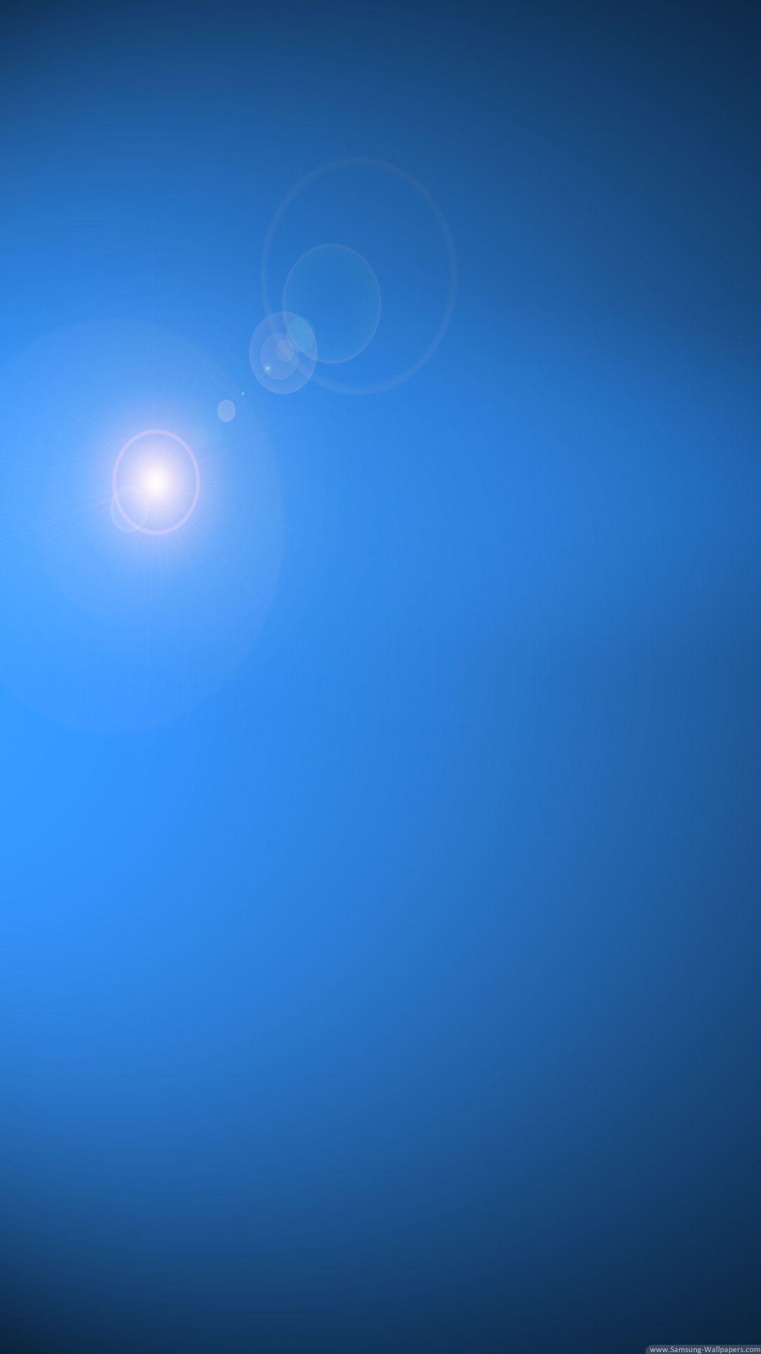 Blauer Himmel, Sonne, Linseneffekt, iPhone 6, HD, 1080x1920 Full HD Handy