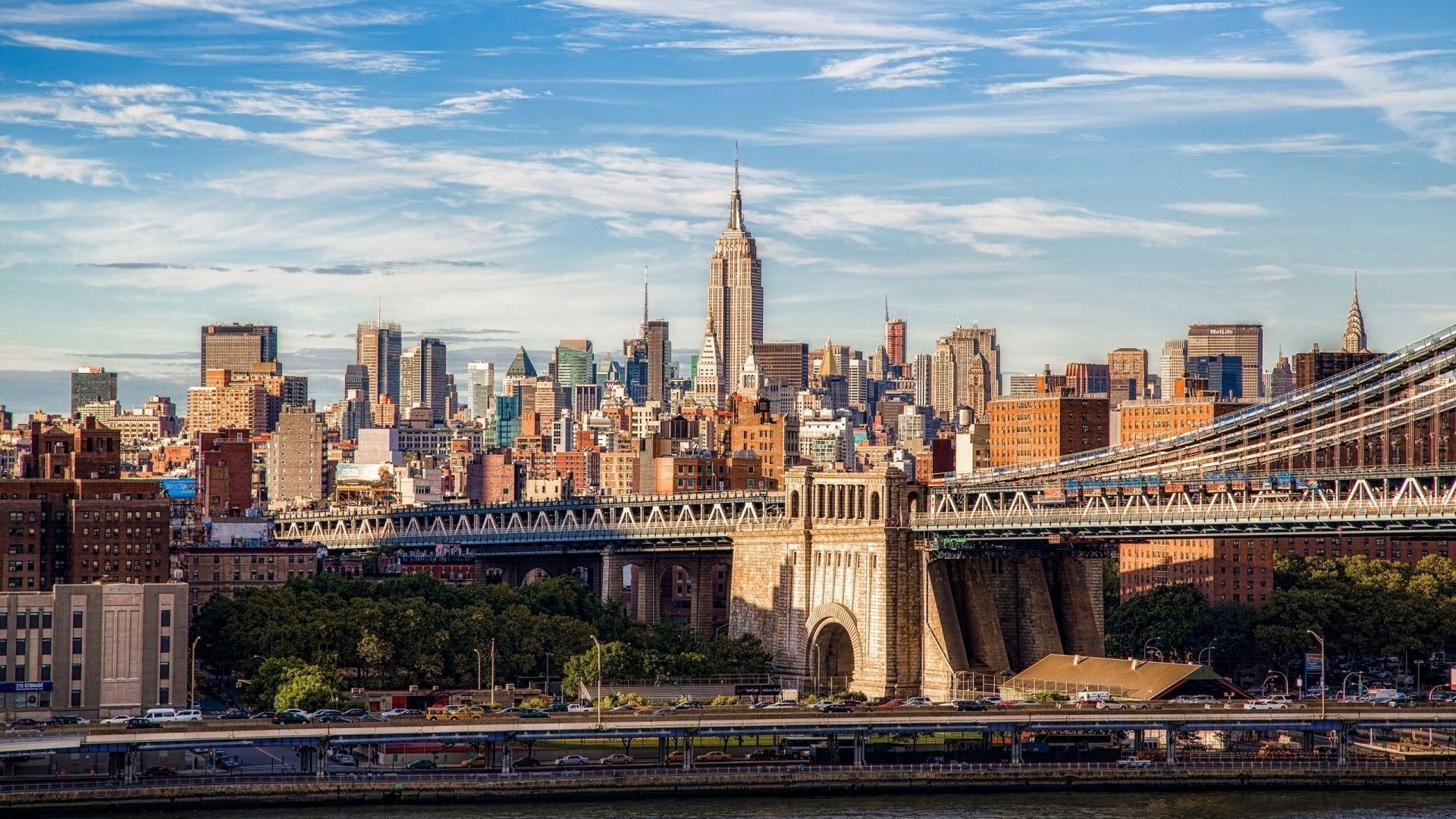 Brooklyn Bridge, Manhattan, Desktop, PC, Mac, 1920x1080 Full HD Desktop