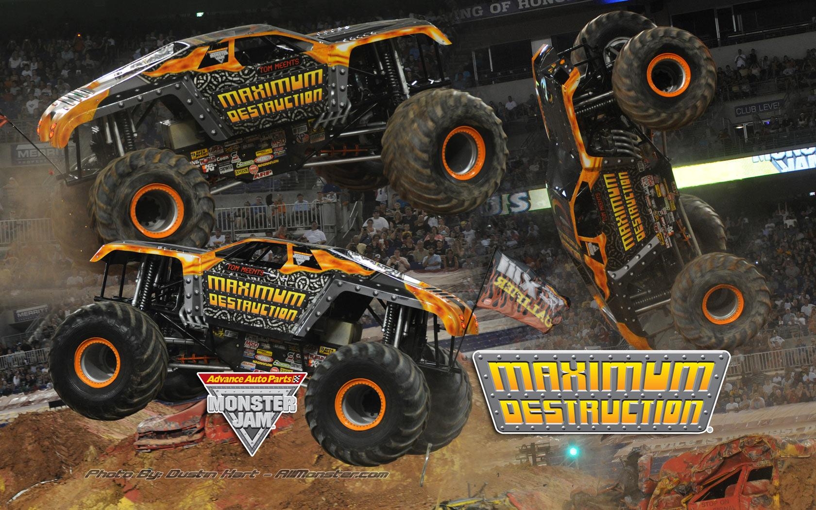 Monster Truck, Motorsport, Offroad, Riesiges Fahrzeug, Action, 1680x1050 HD Desktop