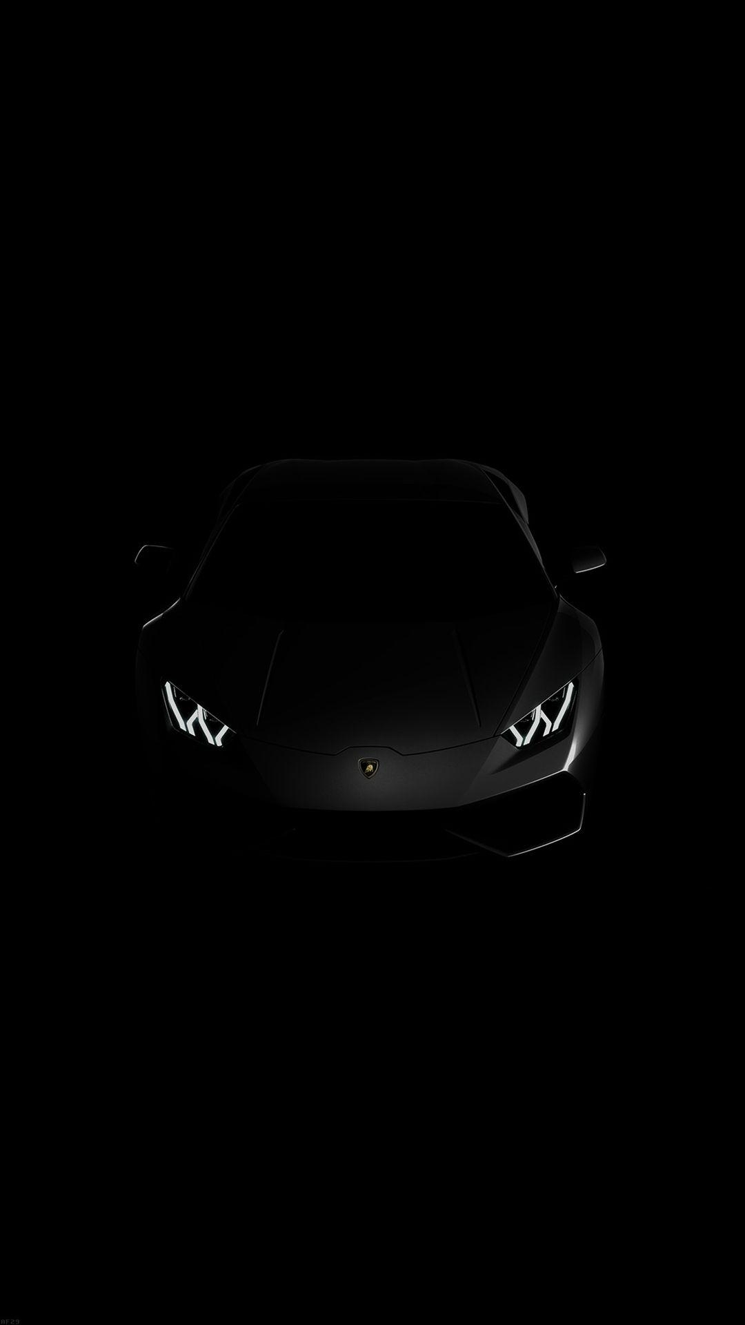 Lamborghini Huracán, Schwarz, iPhone, Luxusauto, Design, 1080x1920 Full HD Handy