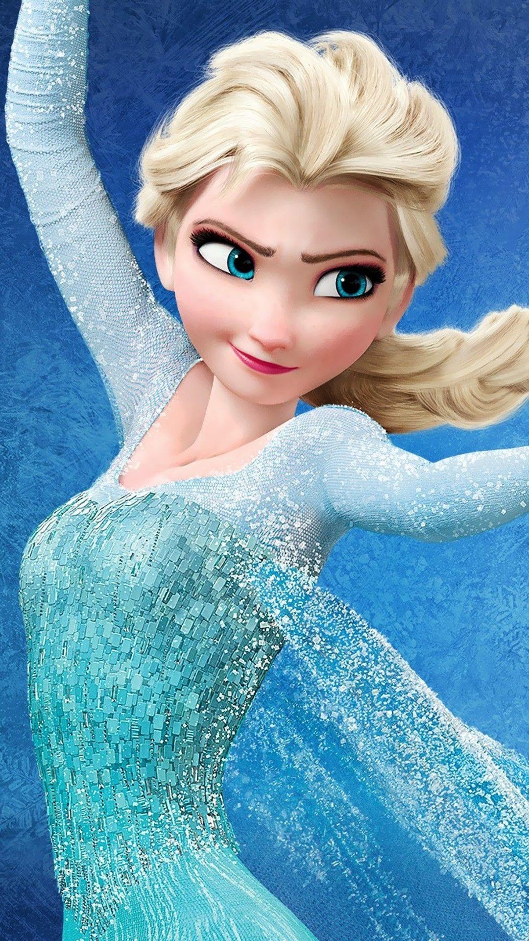 Elsa, Frozen, Handy Wallpaper, Disney, Cartoon, 1080x1920 Full HD Handy