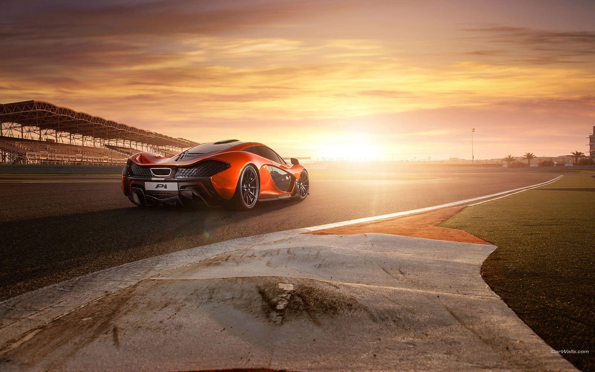 McLaren P1, Rennstrecke, Sonnenlicht, Superautos, Himmel, 1920x1200 HD Desktop