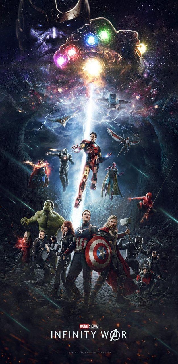 Infinity Gauntlet, Avengers, Poster, Marvel, Kriegsfilm, 630x1280 HD Handy