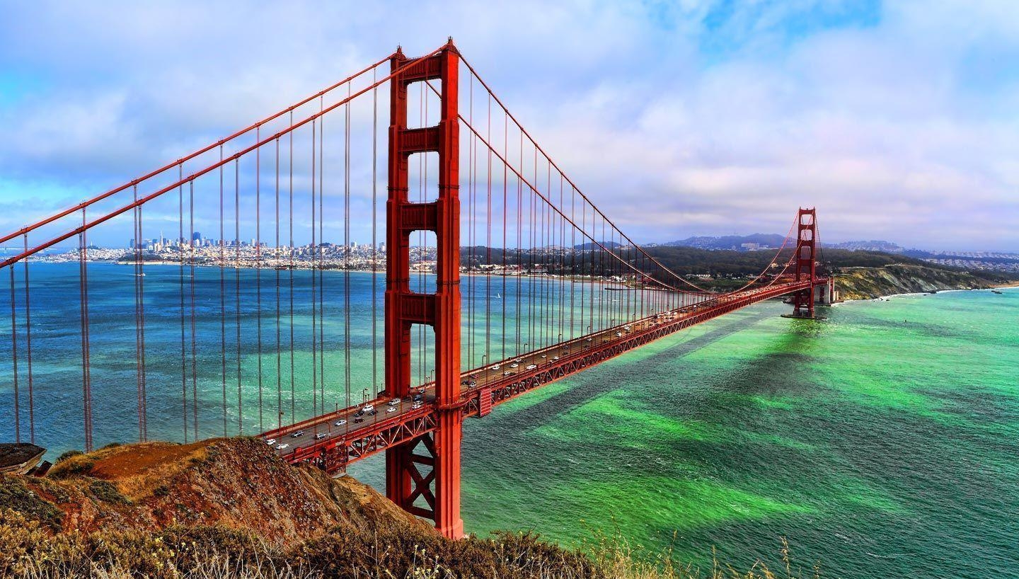 Golden Gate, Brücke, Reisen, San Francisco, Iconic, 1440x820 HD Desktop