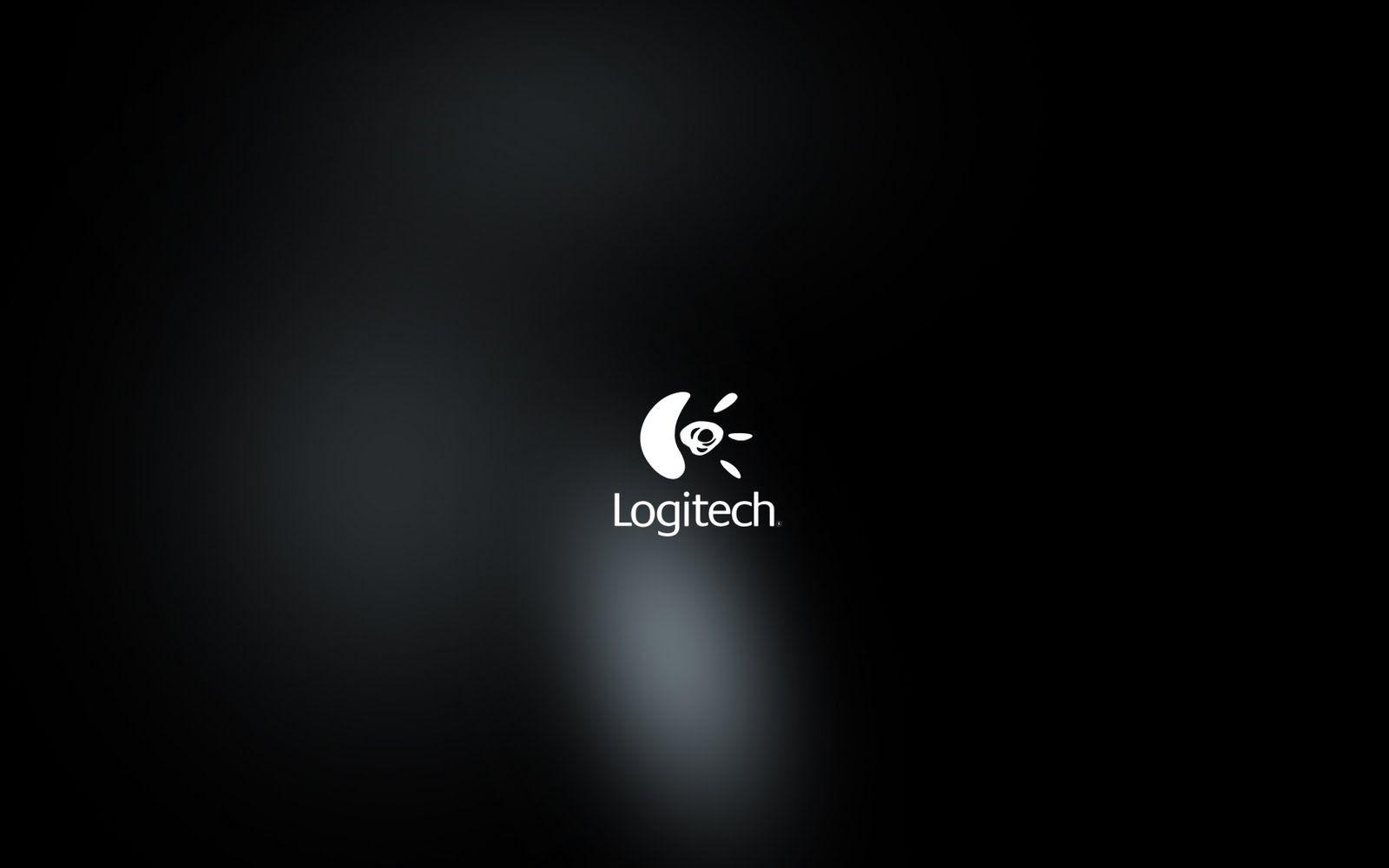 Logitech Logo, HD, Computer, Schwarz, Hintergrund, 1600x1000 HD Desktop