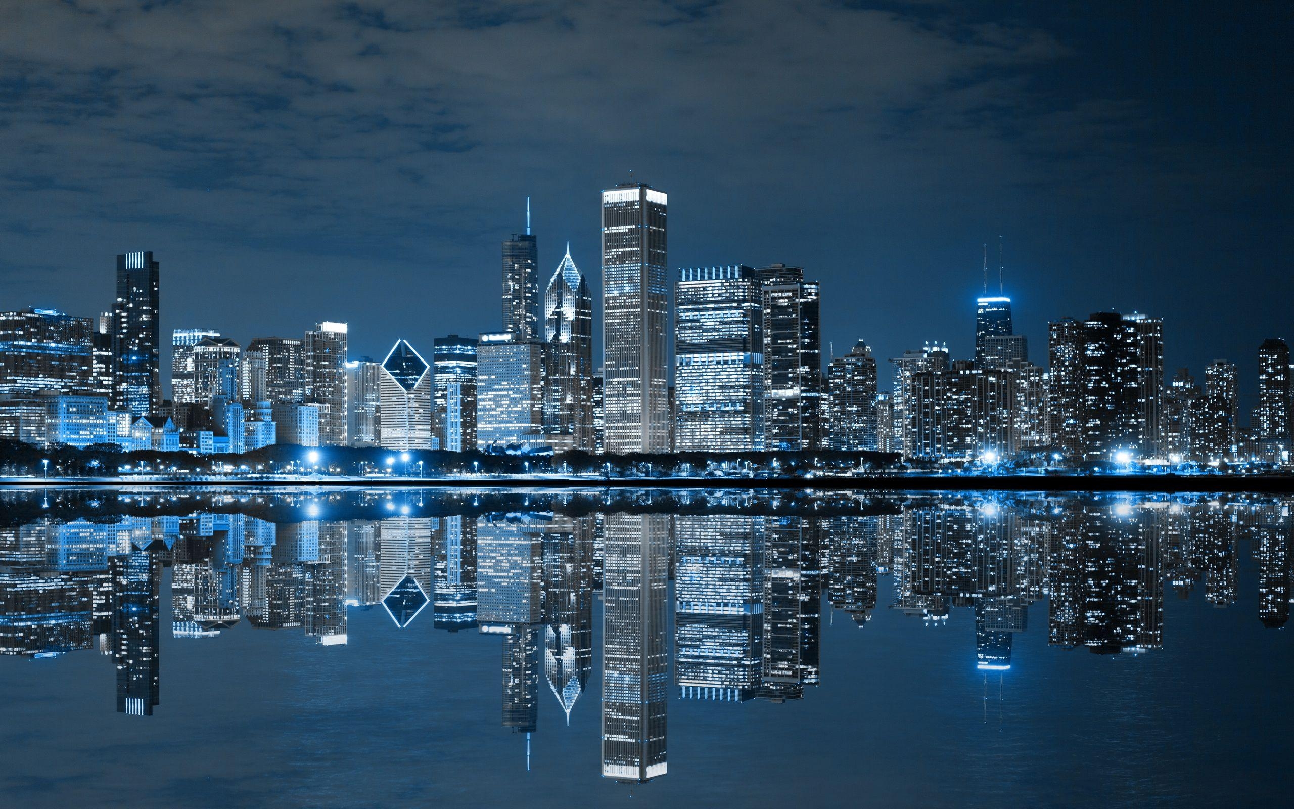 Chicago, Bühnenbild, Kultur, Downtown, Metropole, 2560x1600 HD Desktop