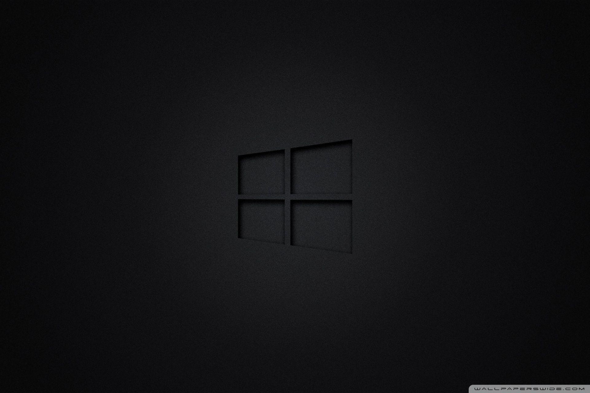 Windows 10, Vollständig Schwarz, 4K HD, Desktop Hintergrund, Ultra HD TV, 1920x1280 HD Desktop