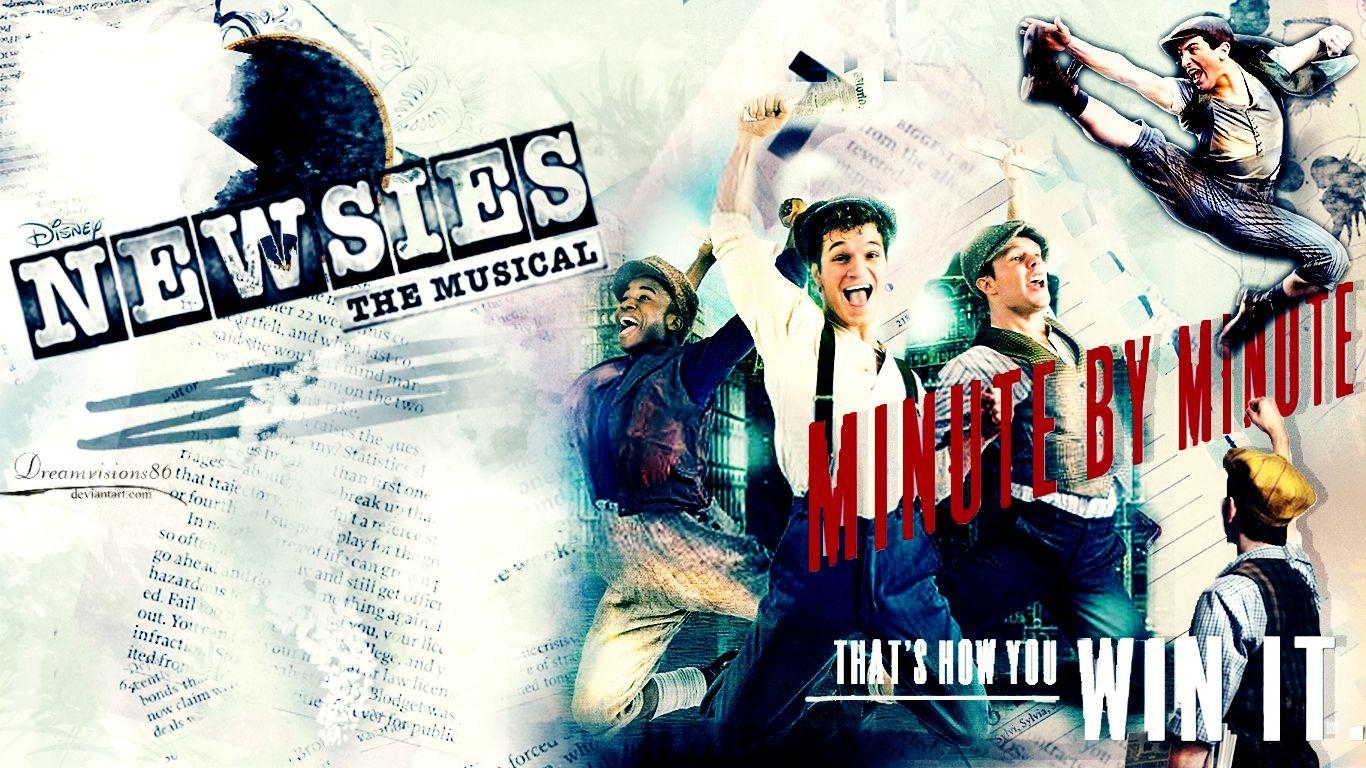 Newsies, Broadway, Theater, Musicals, Aufführung, 1370x770 HD Desktop