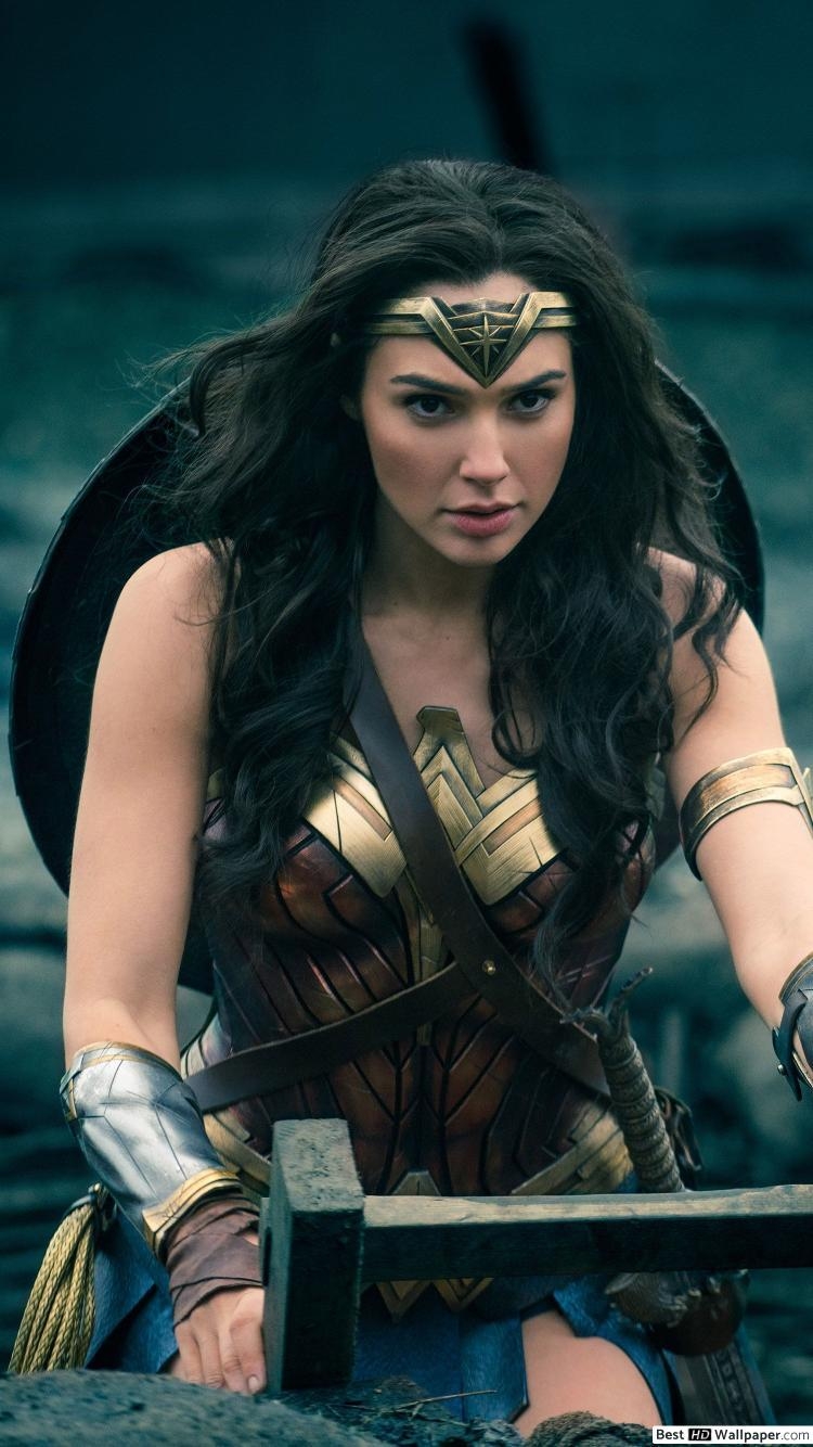 Wonder Woman, Film, Gal Gadot, Superheldin, Action, 750x1340 HD Handy