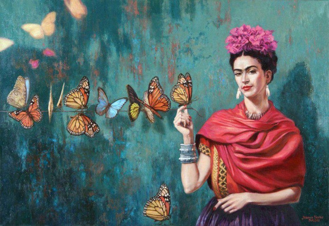 Schmetterling, Malerei, Frida Kahlo, Künstlerisch, Download, 1140x780 HD Desktop