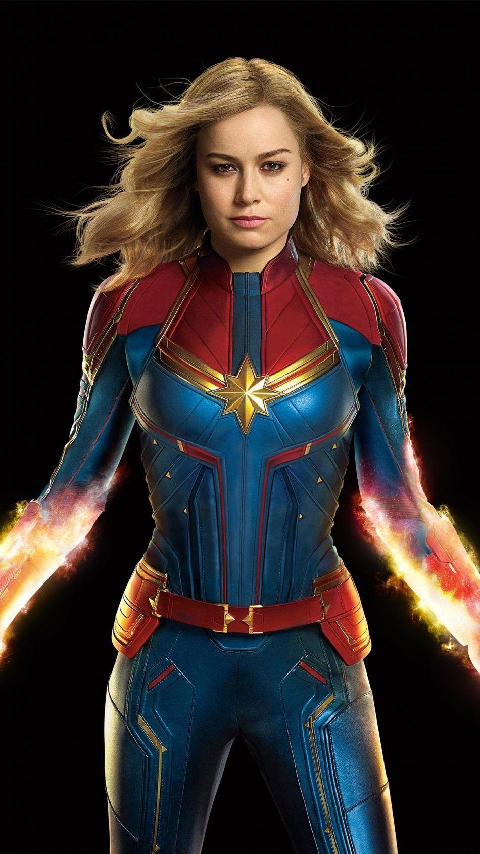 Brie Larson, Captain Marvel, 2019, Marvel, Film, 950x1690 HD Handy