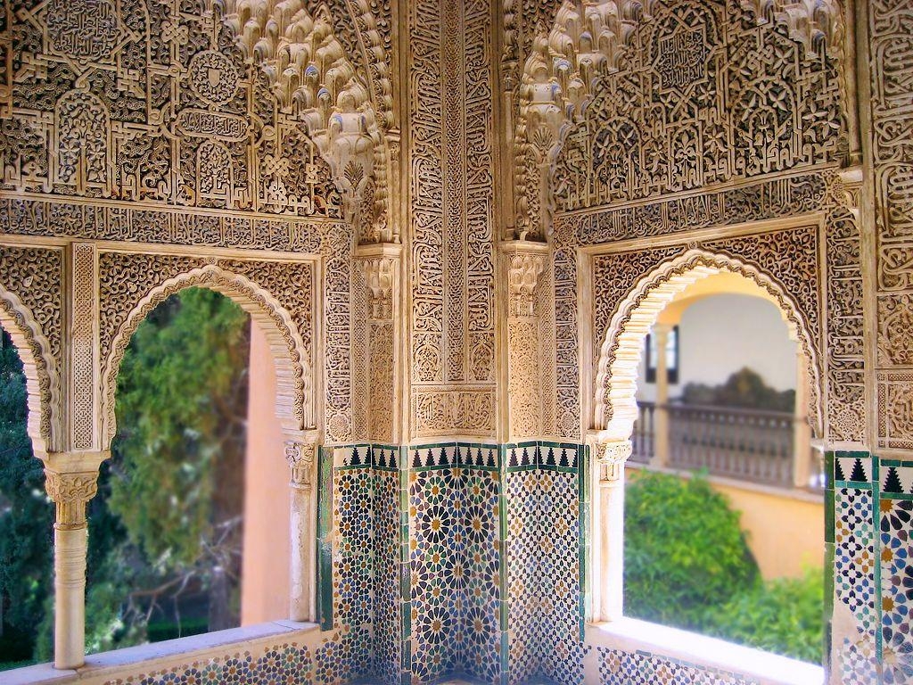 Alhambra, Hintergrund, Spanien, Kultur, Architektur, 1030x770 HD Desktop