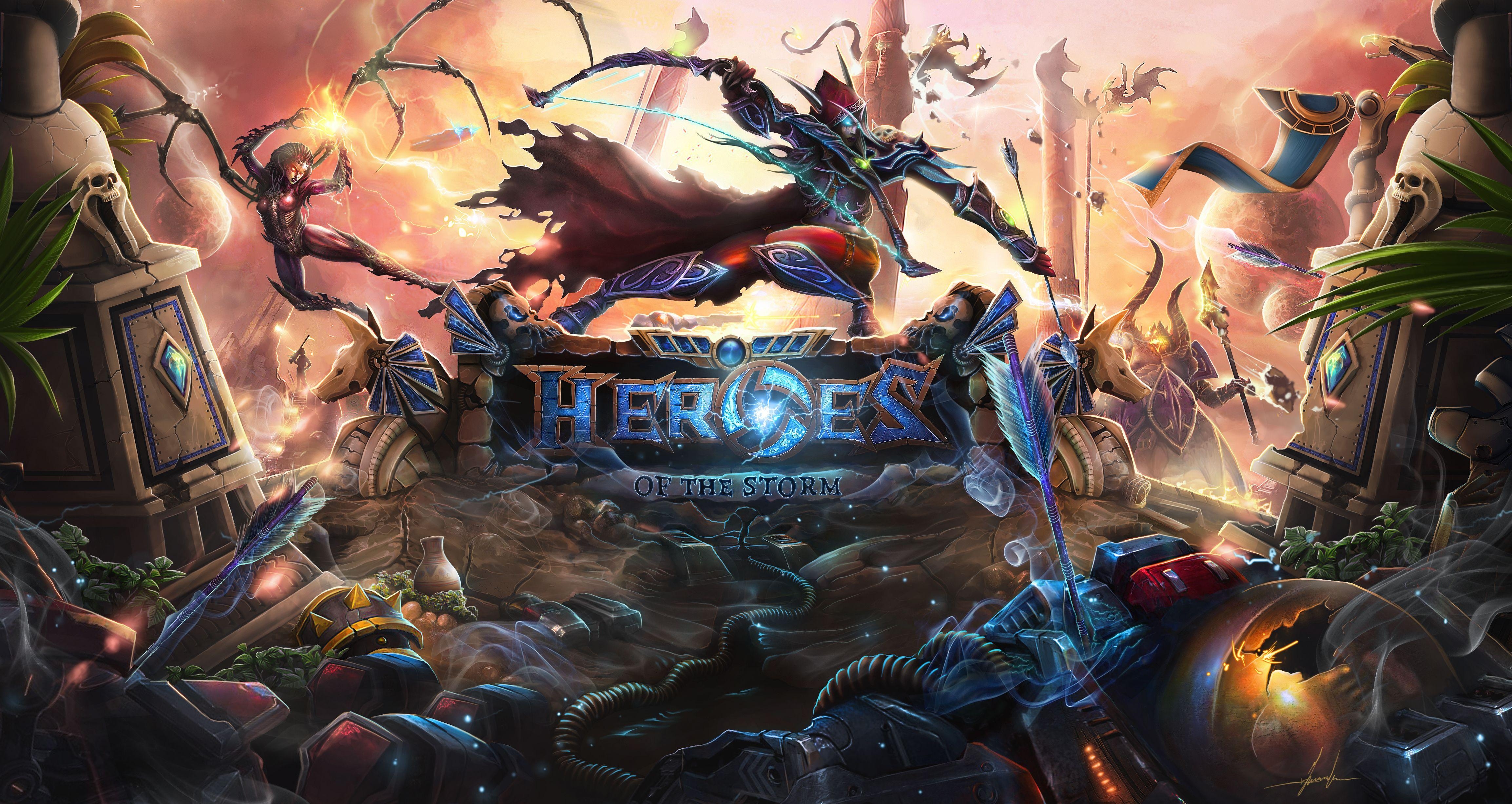 Heroes of the Storm, Fan Art, Hintergrund, Hochauflösend, Blizzard, 4620x2460 4K Desktop