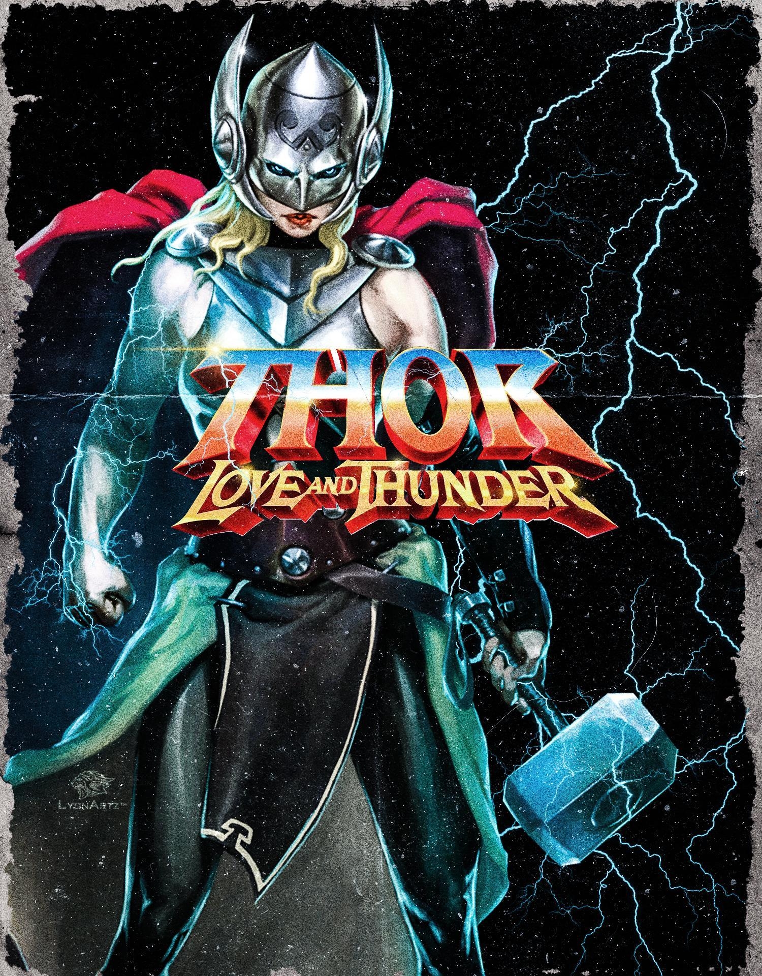 Thor Love Thunder, Poster Design, Marvel, Kinoplakat, 1500x1920 HD Handy